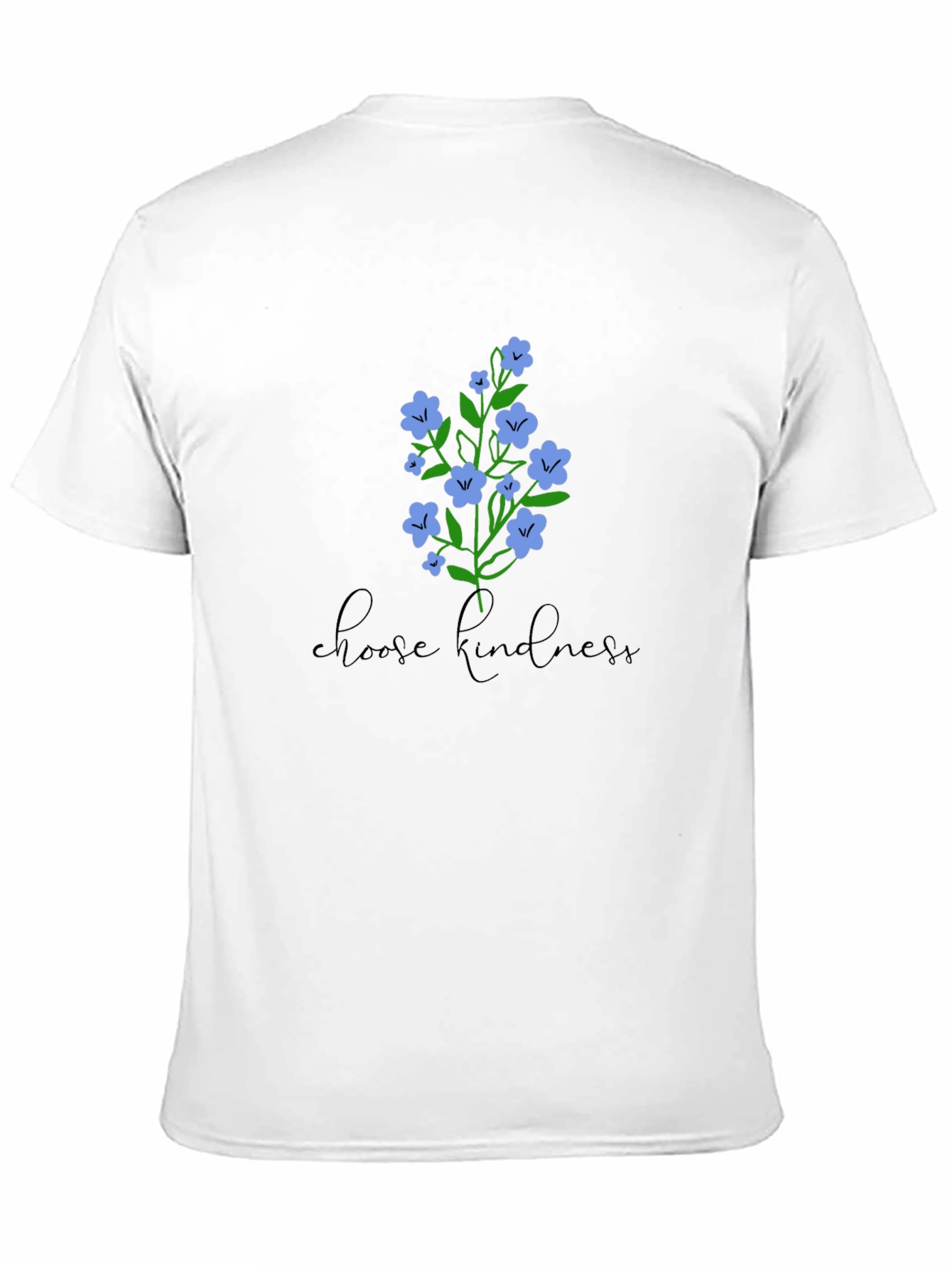 Choose Kindness Floral Graphic Tee - Black