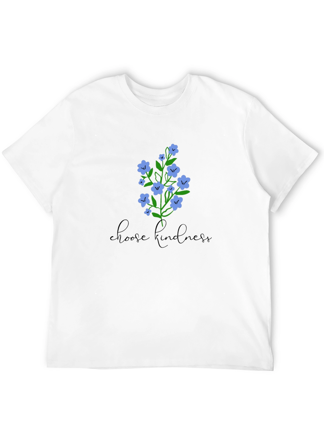 Choose Kindness Floral Graphic Tee - Black