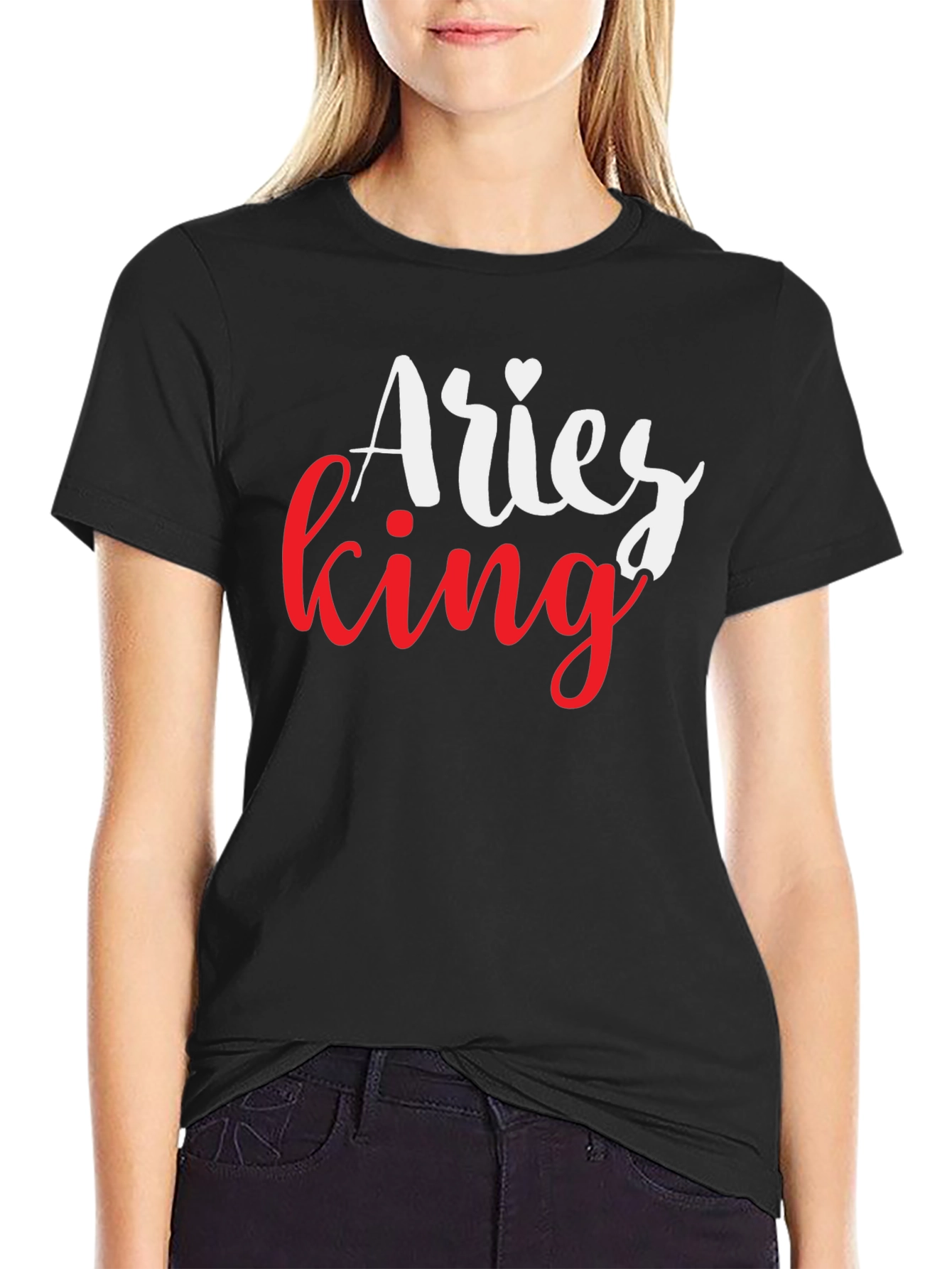Aries King Black T-Shirt