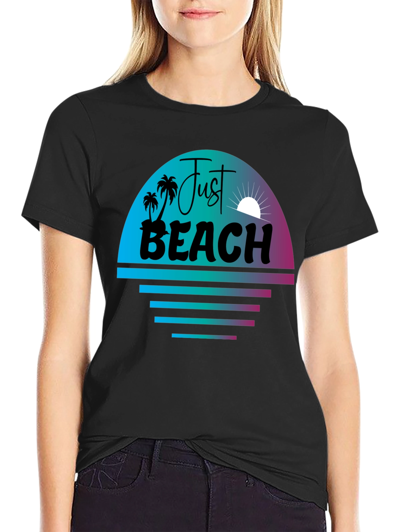 Just Beach Graphic Tee - Summer Vibes