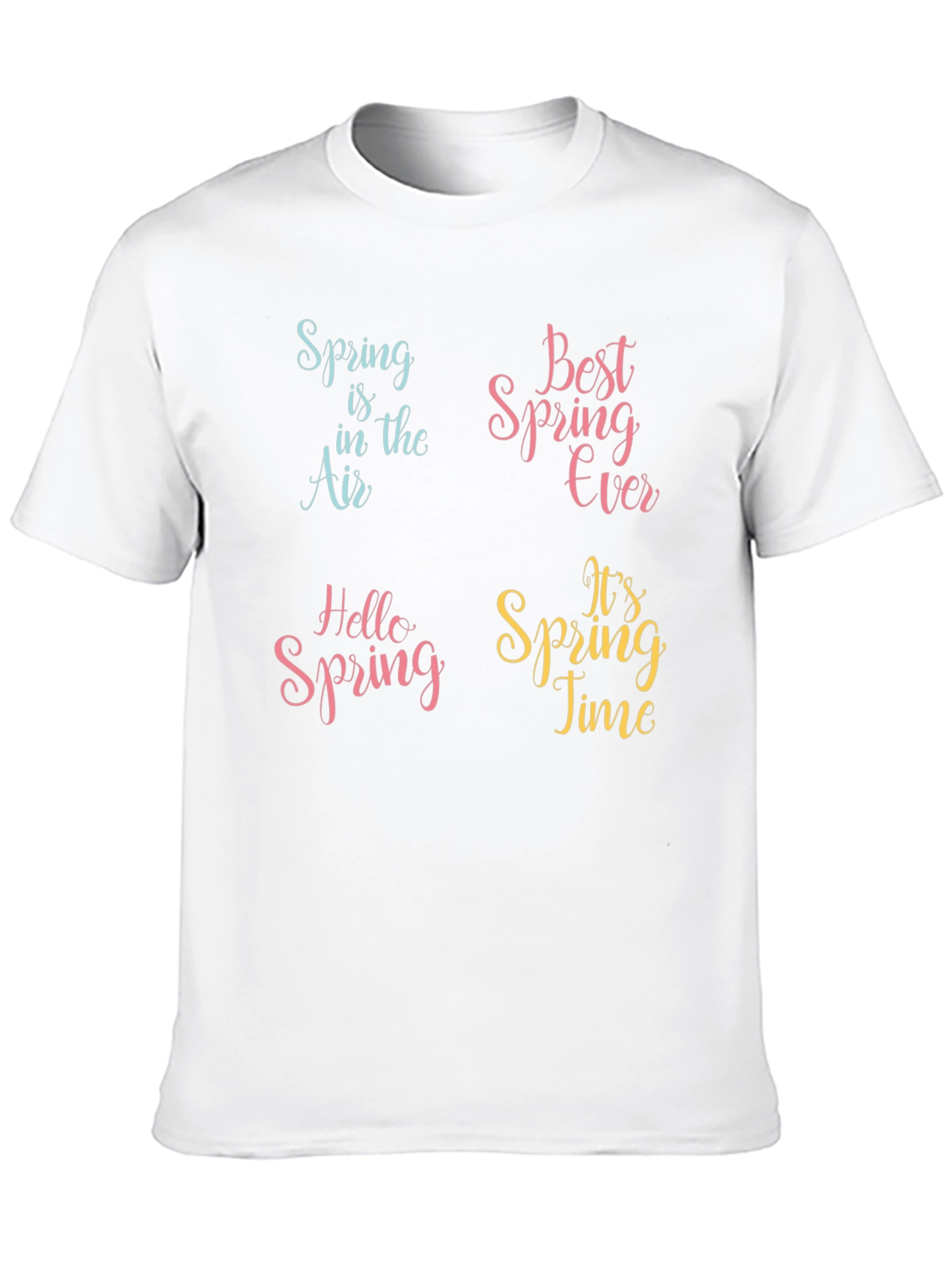 Spring Theme Graphic Print T-Shirt