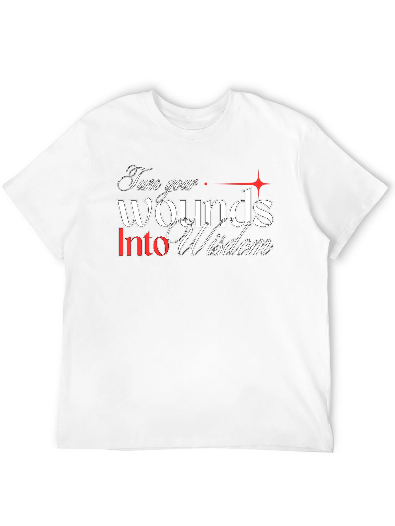 Turn Your Wounds Into Wisdom Graphic Tee - Black
