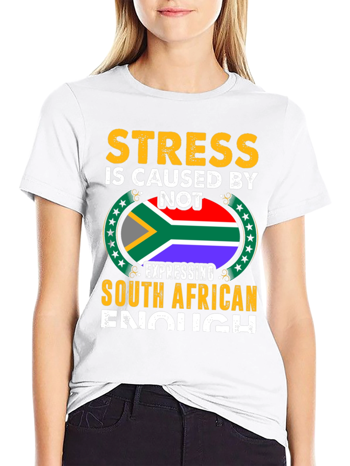 Stress South African Enough Graphic T-Shirt