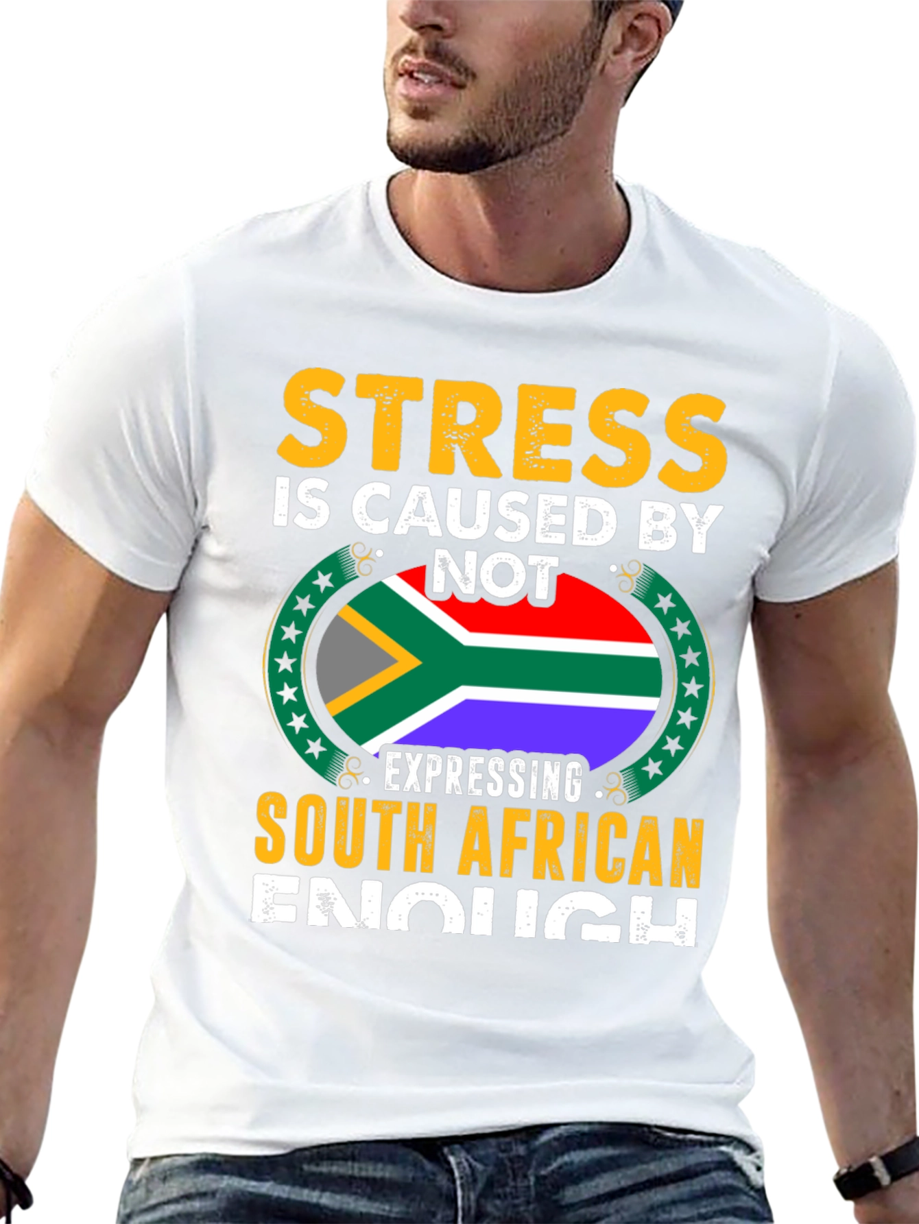 Stress South African Enough Graphic T-Shirt