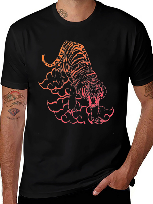 Tiger Graphic Black T-Shirt
