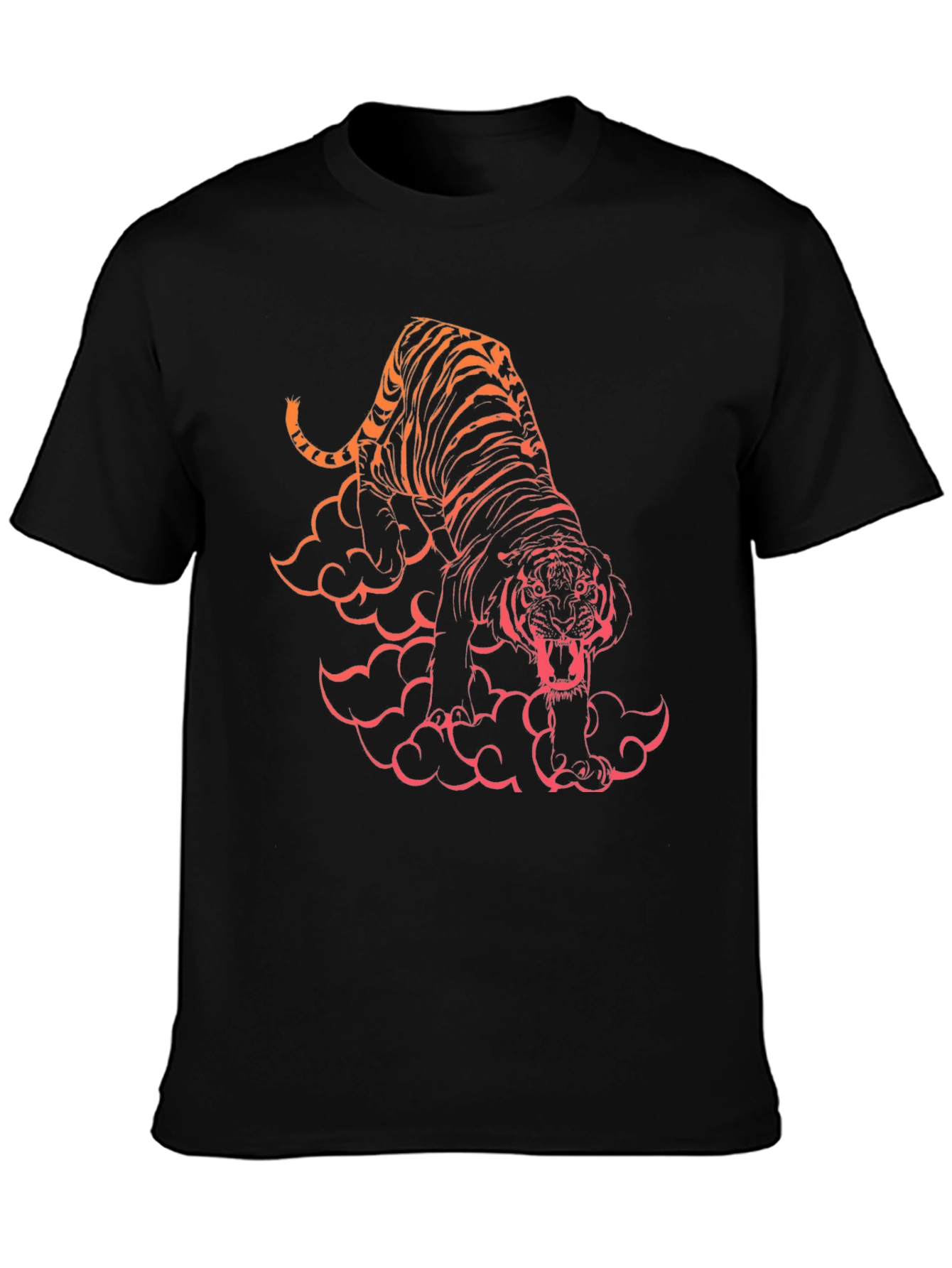 Tiger Graphic Black T-Shirt