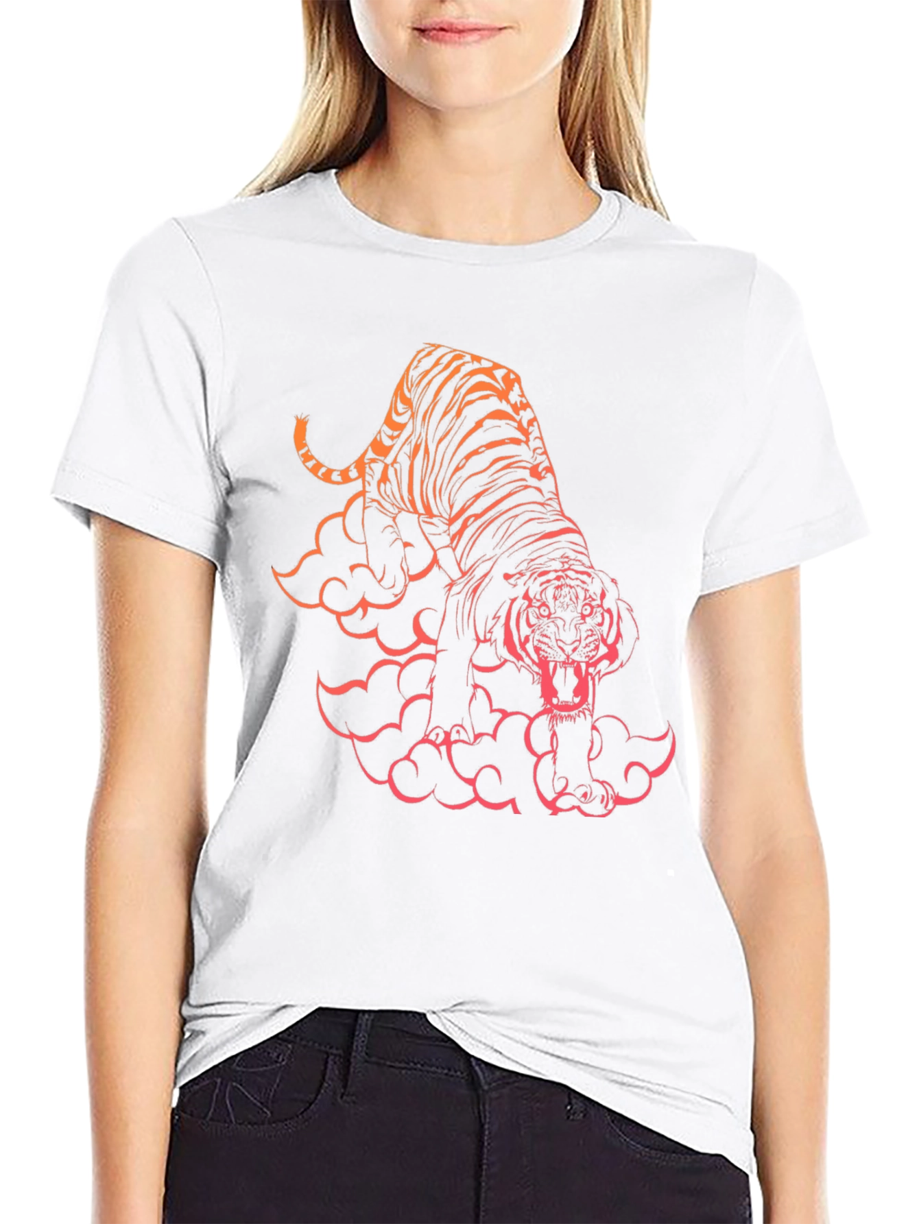 Tiger Graphic Black T-Shirt
