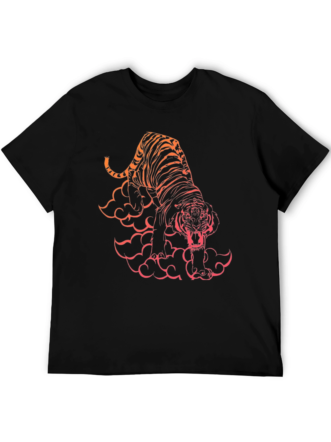 Tiger Graphic Black T-Shirt
