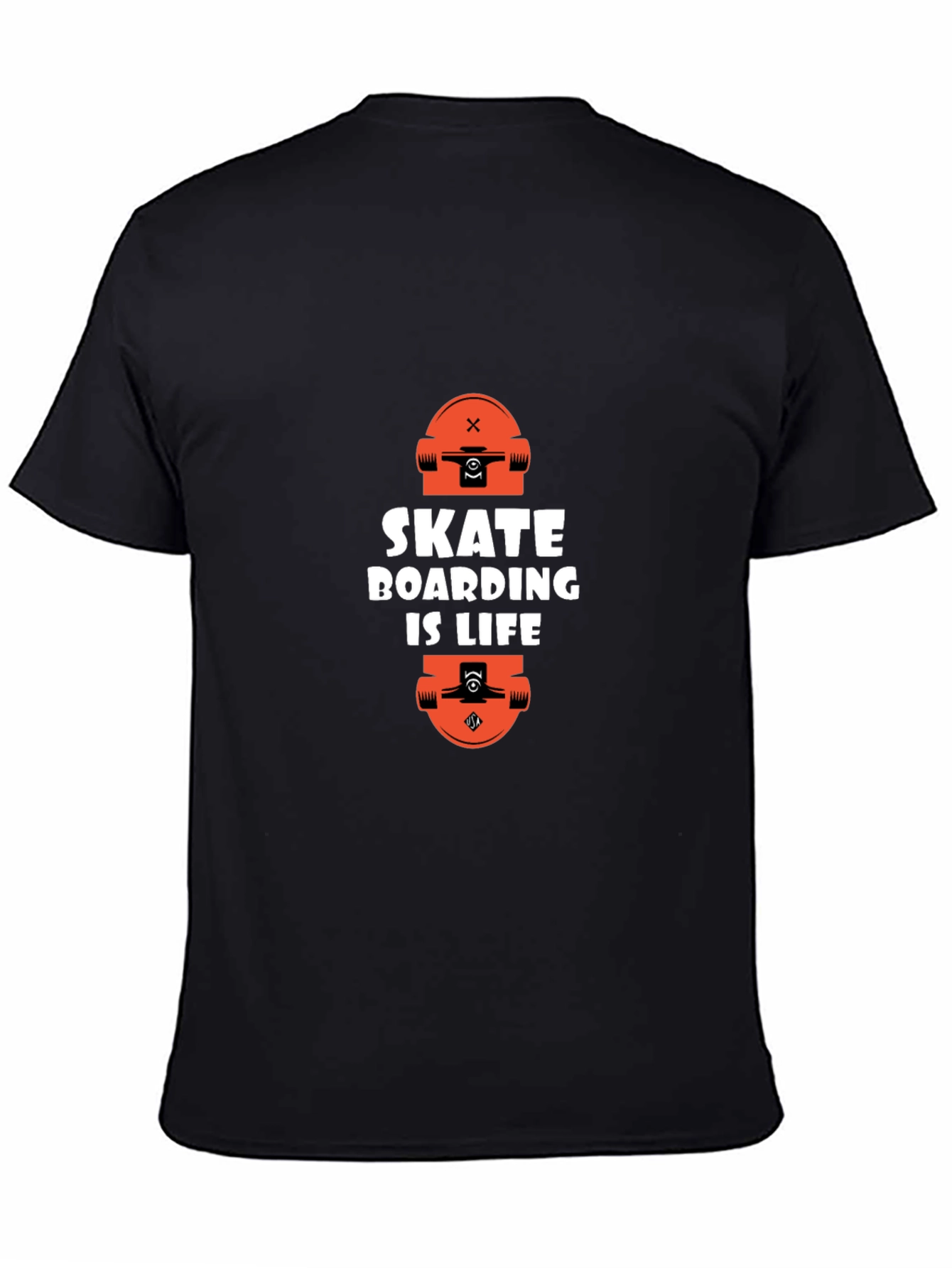 Skateboarding is Life Graphic Tee - Black