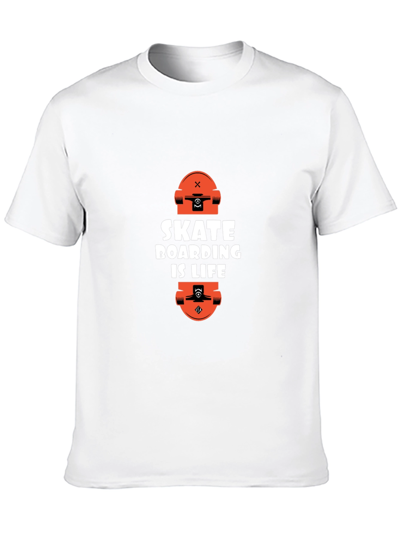 Skateboarding is Life Graphic Tee - Black