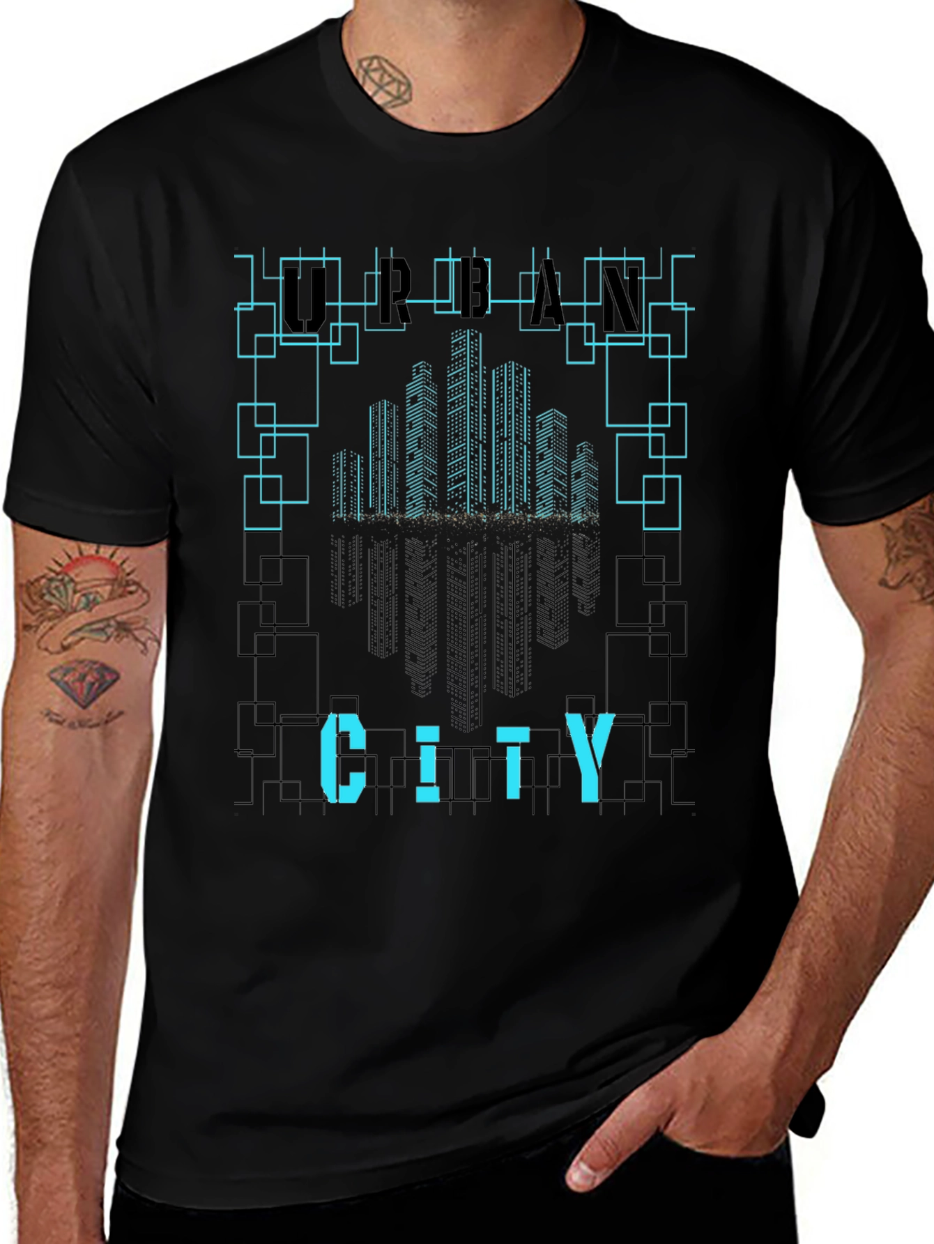 Urban City Graphic Tee - Stylish Modern Design