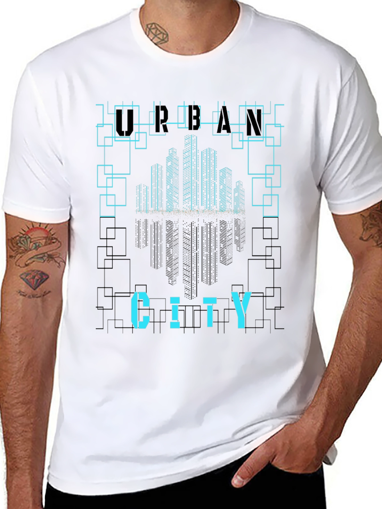 Urban City Graphic Tee - Stylish Modern Design