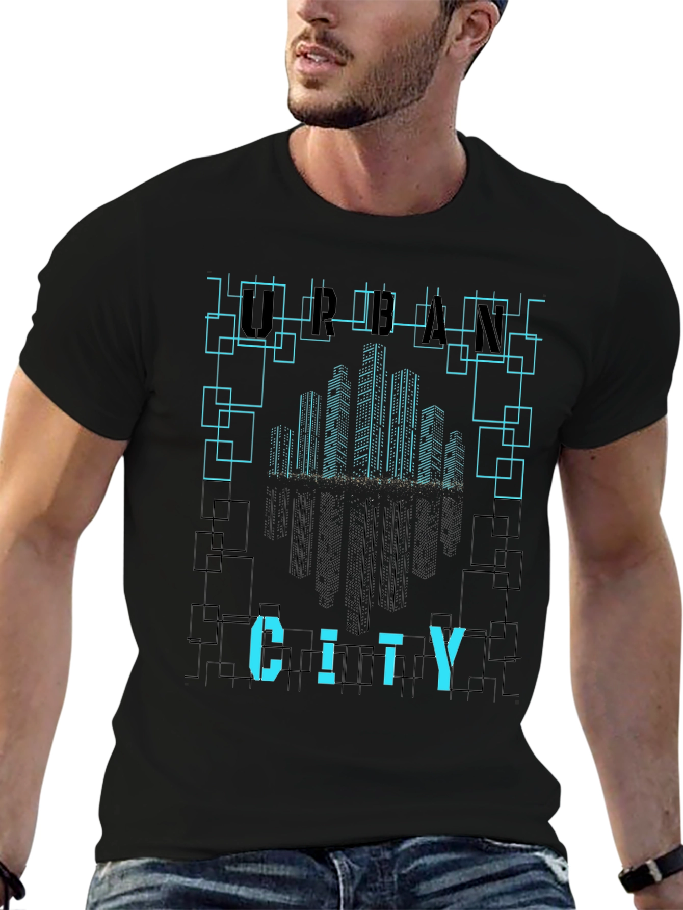 Urban City Graphic Tee - Stylish Modern Design