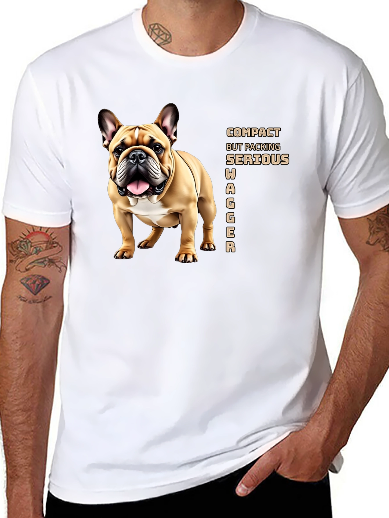 Bulldog Wagger T-Shirt - Serious Style!