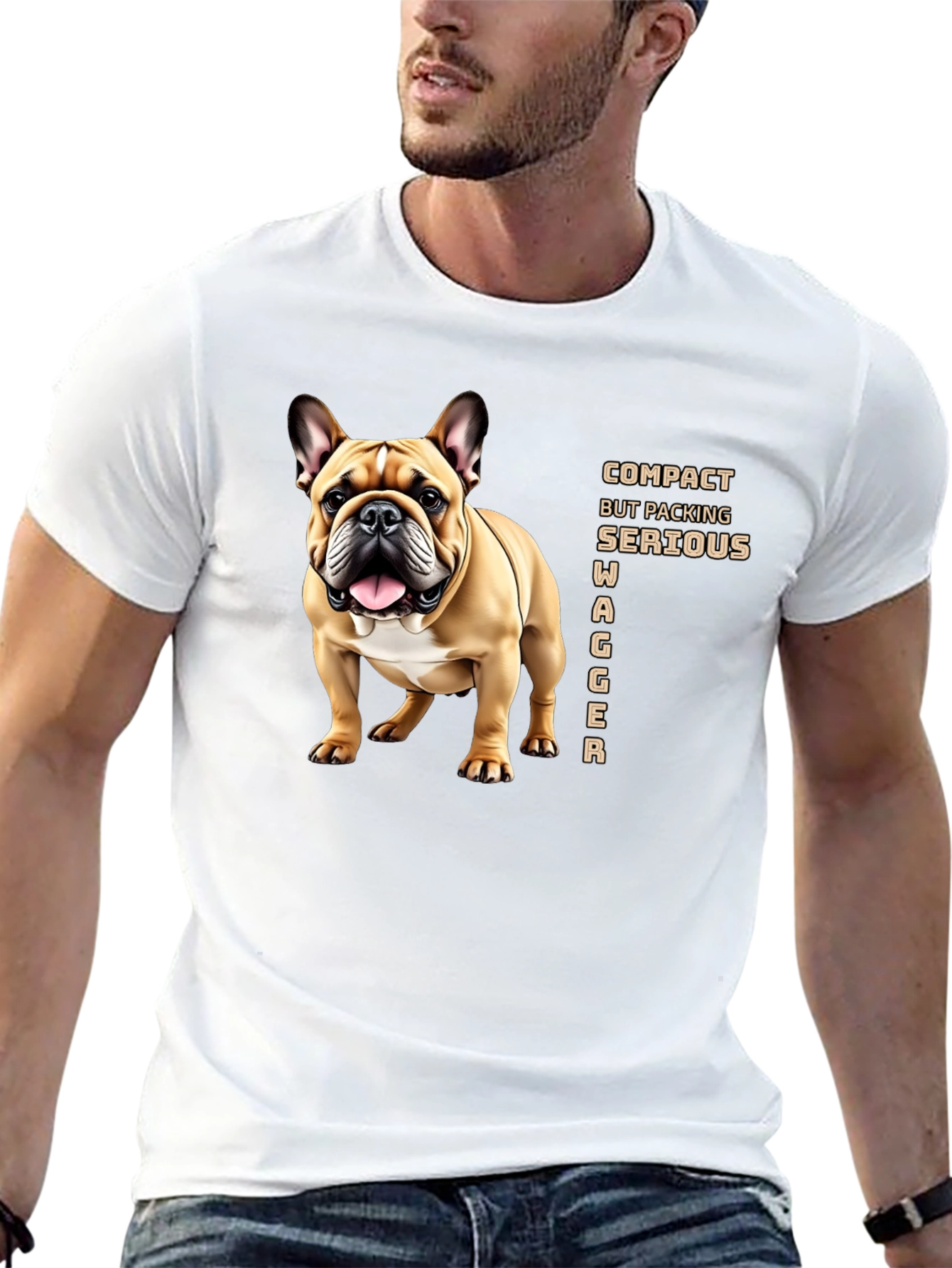 Bulldog Wagger T-Shirt - Serious Style!