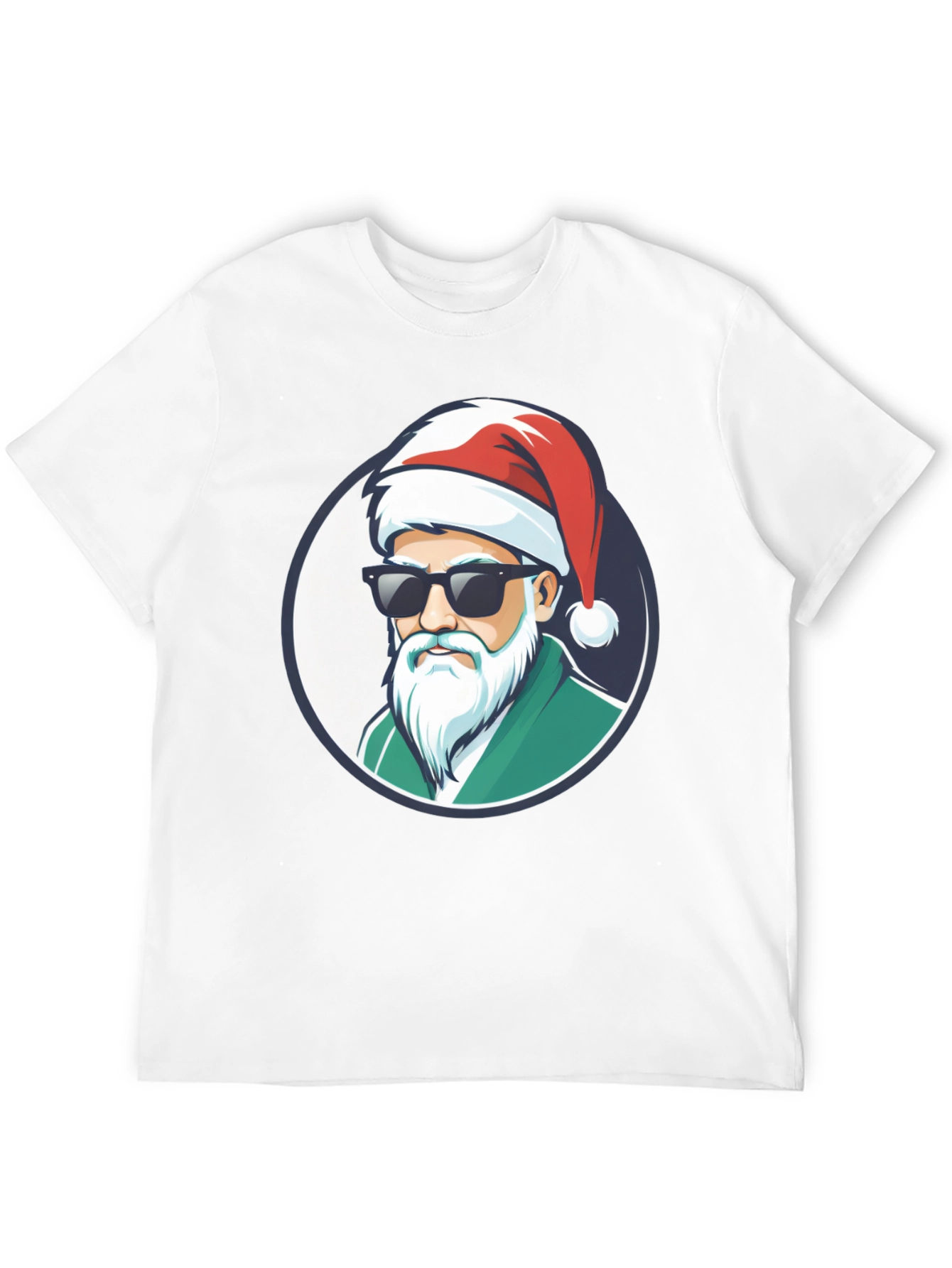 Cool Santa Graphic Tee - Holiday Style