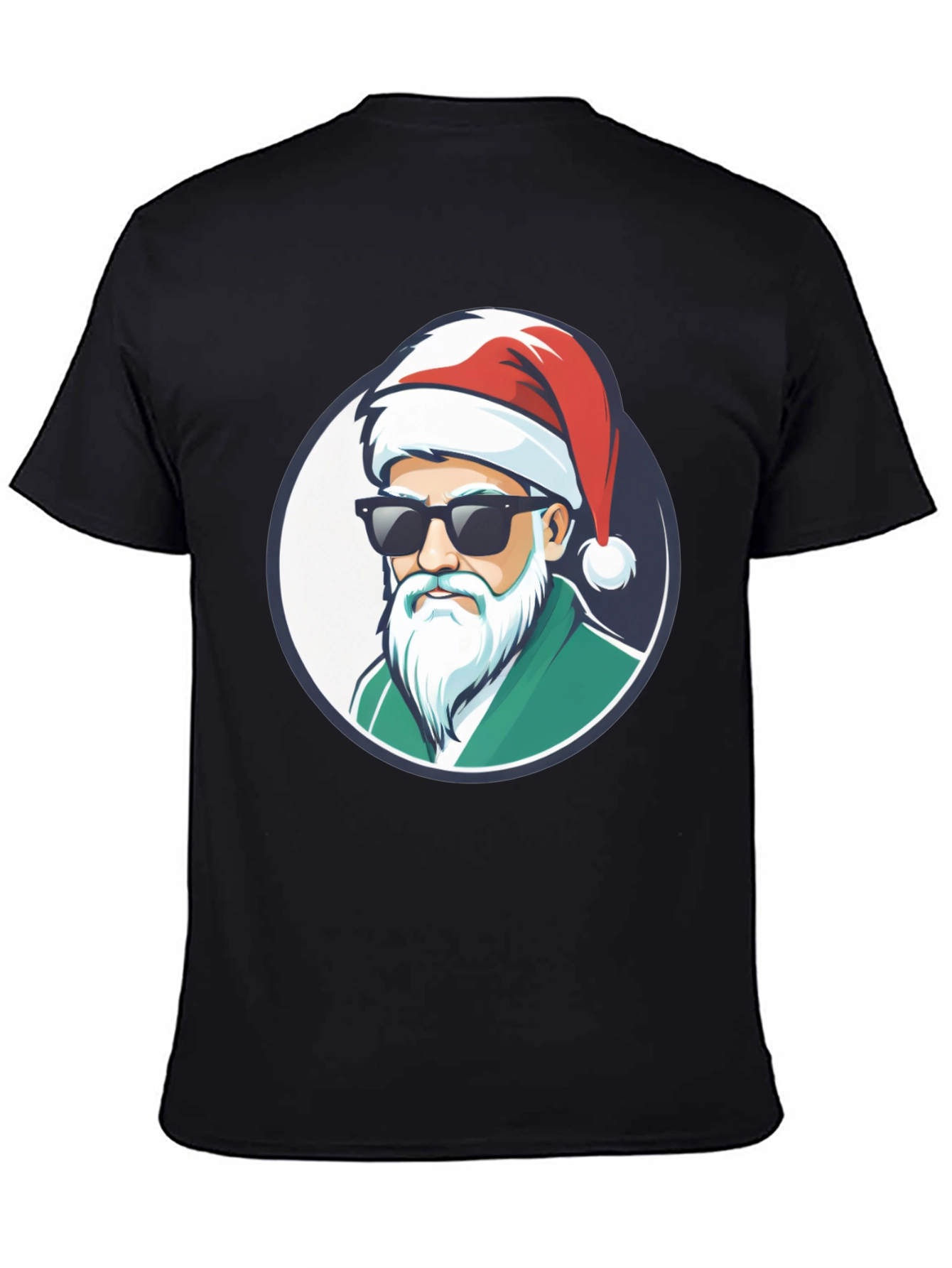 Cool Santa Graphic Tee - Holiday Style