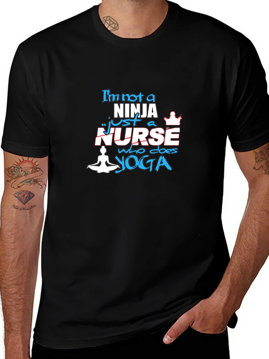 Yoga Nurse T-Shirt - Black Comfortable Fit