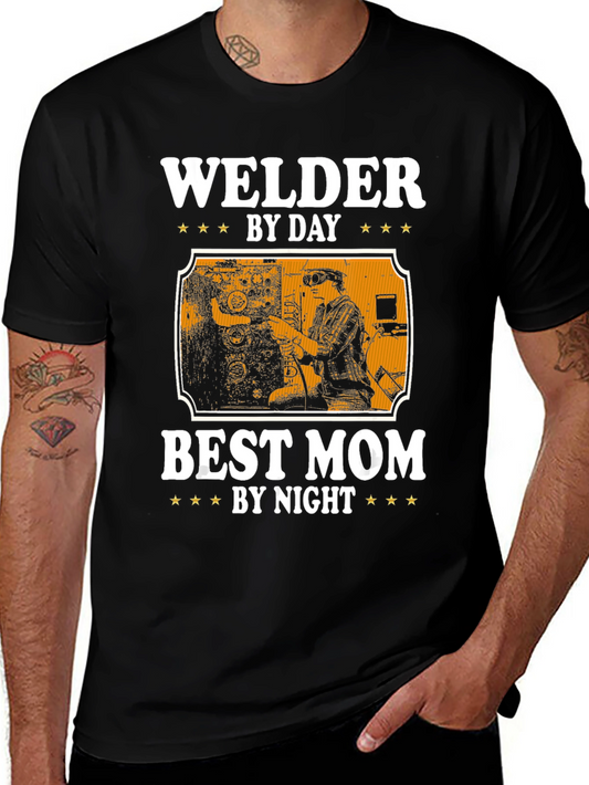 Welder By Day Best Mom By Night T-Shirt