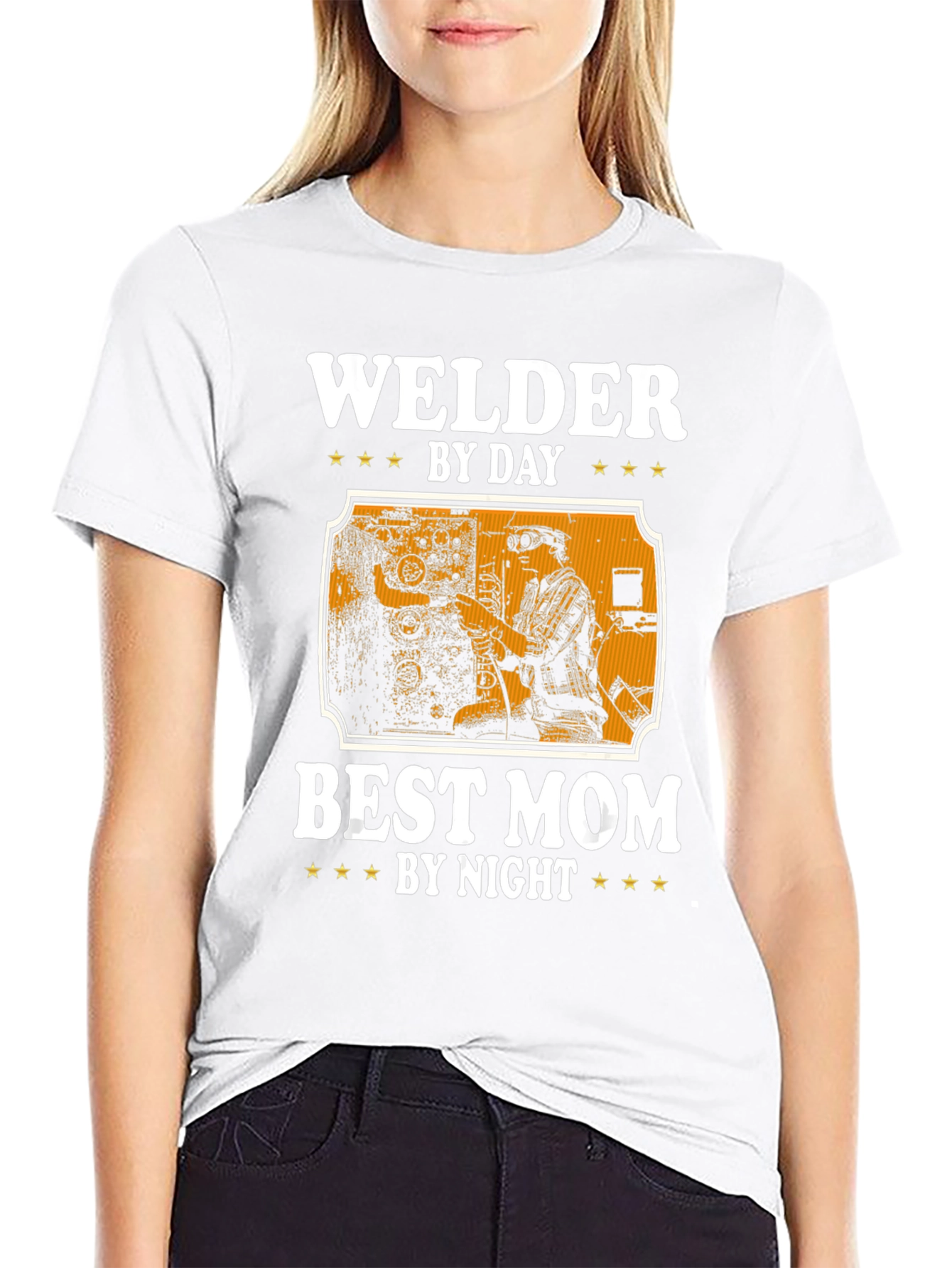 Welder By Day Best Mom By Night T-Shirt