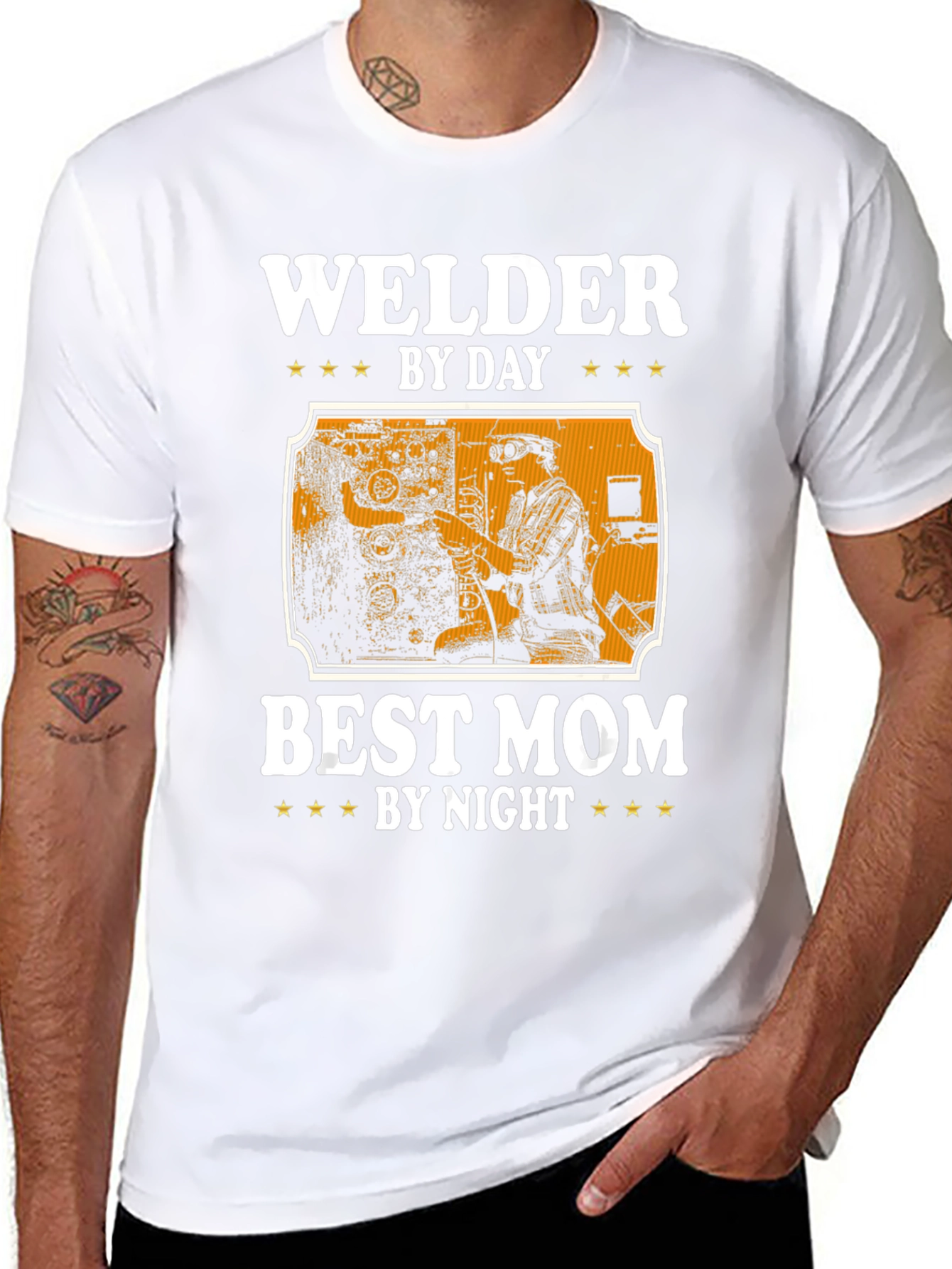 Welder By Day Best Mom By Night T-Shirt