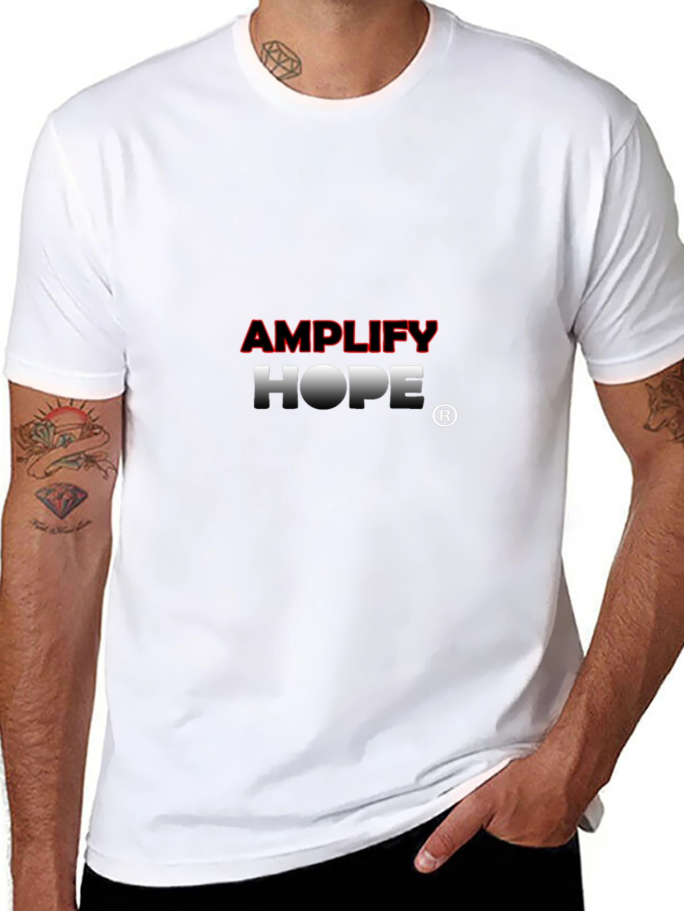 Amplify Hope Graphic T-Shirt - Premium Black Tee
