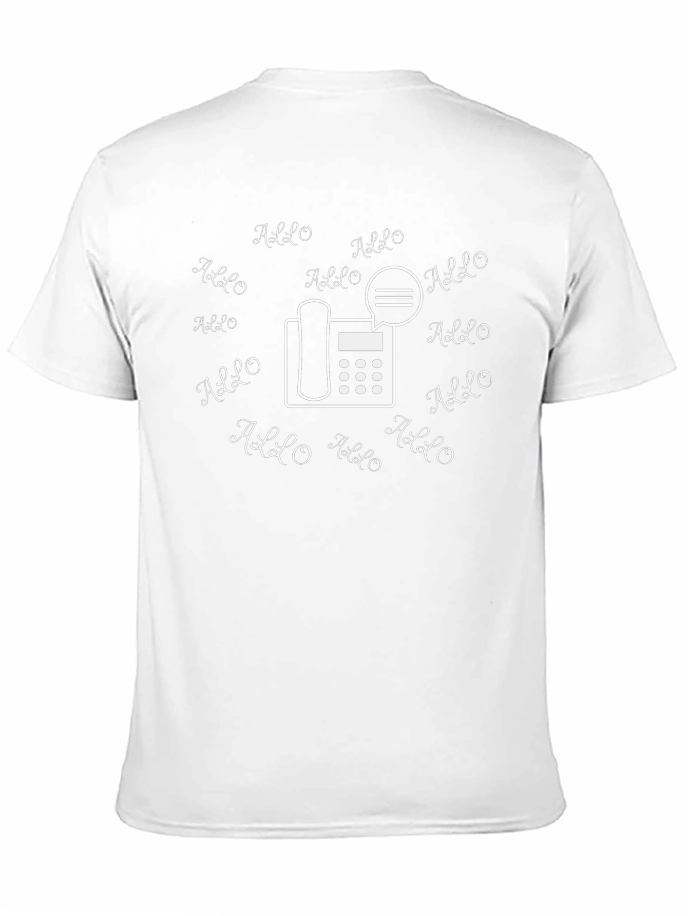 Allo Telephone T-Shirt - Unique Graphic Tee