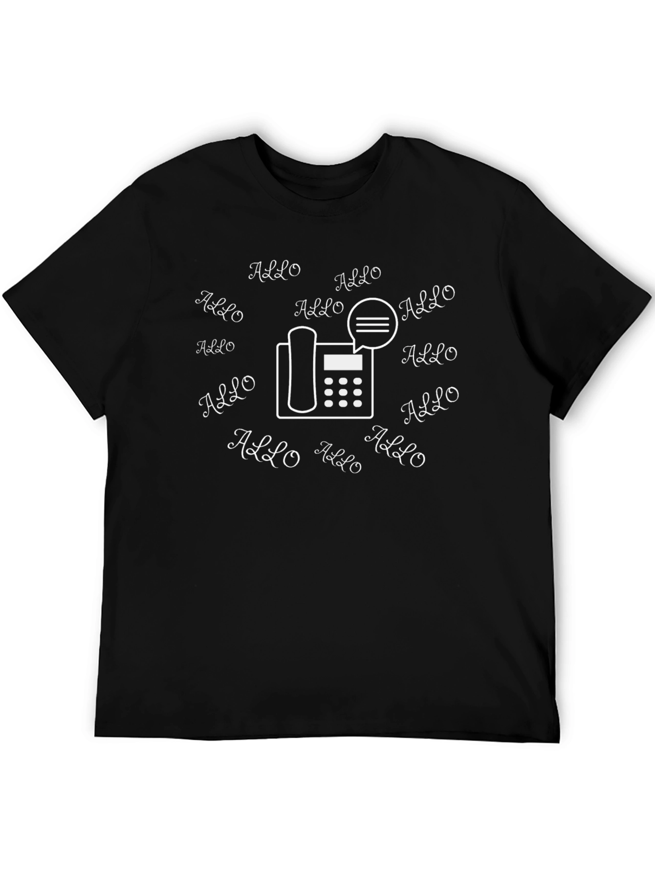 Allo Telephone T-Shirt - Unique Graphic Tee