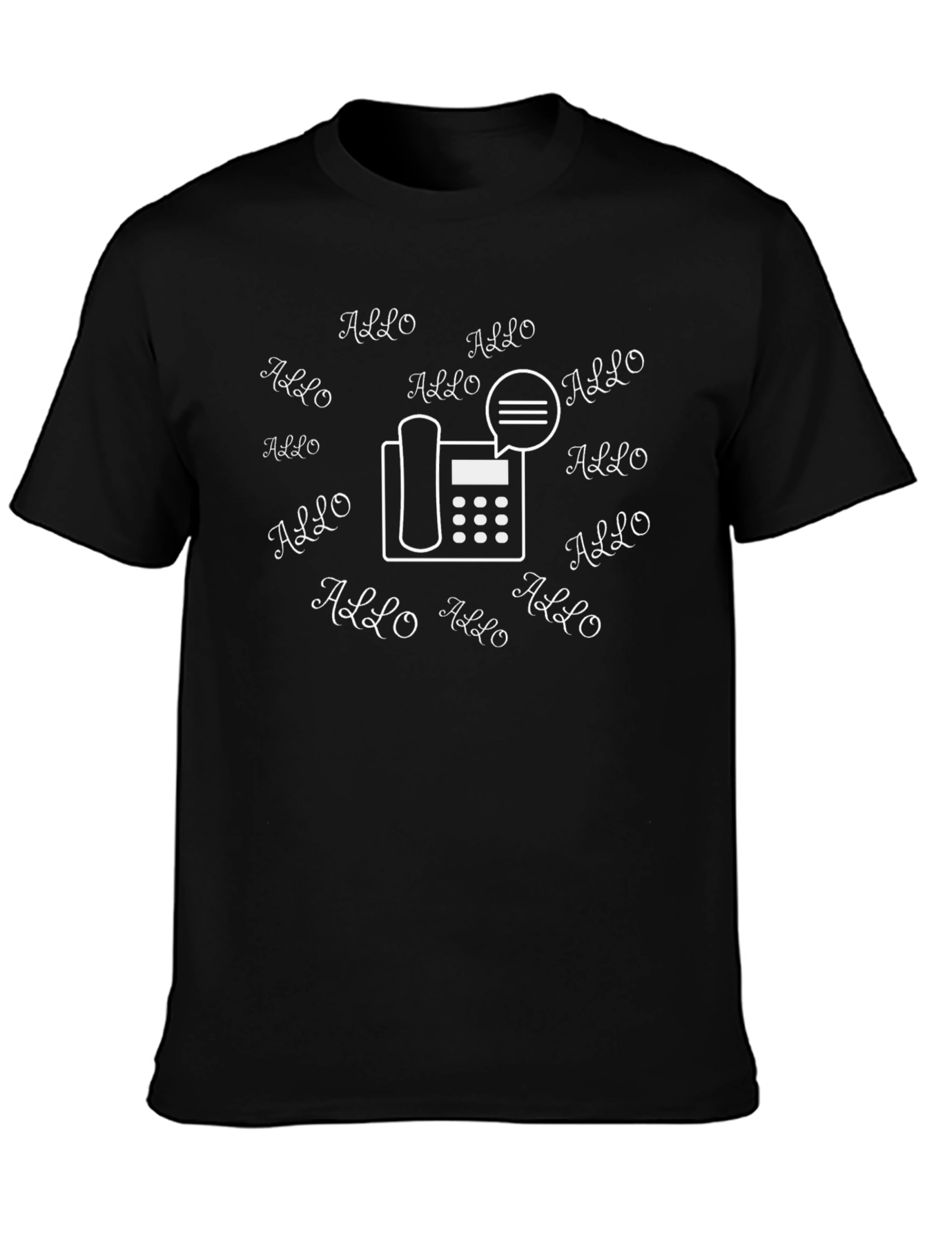 Allo Telephone T-Shirt - Unique Graphic Tee