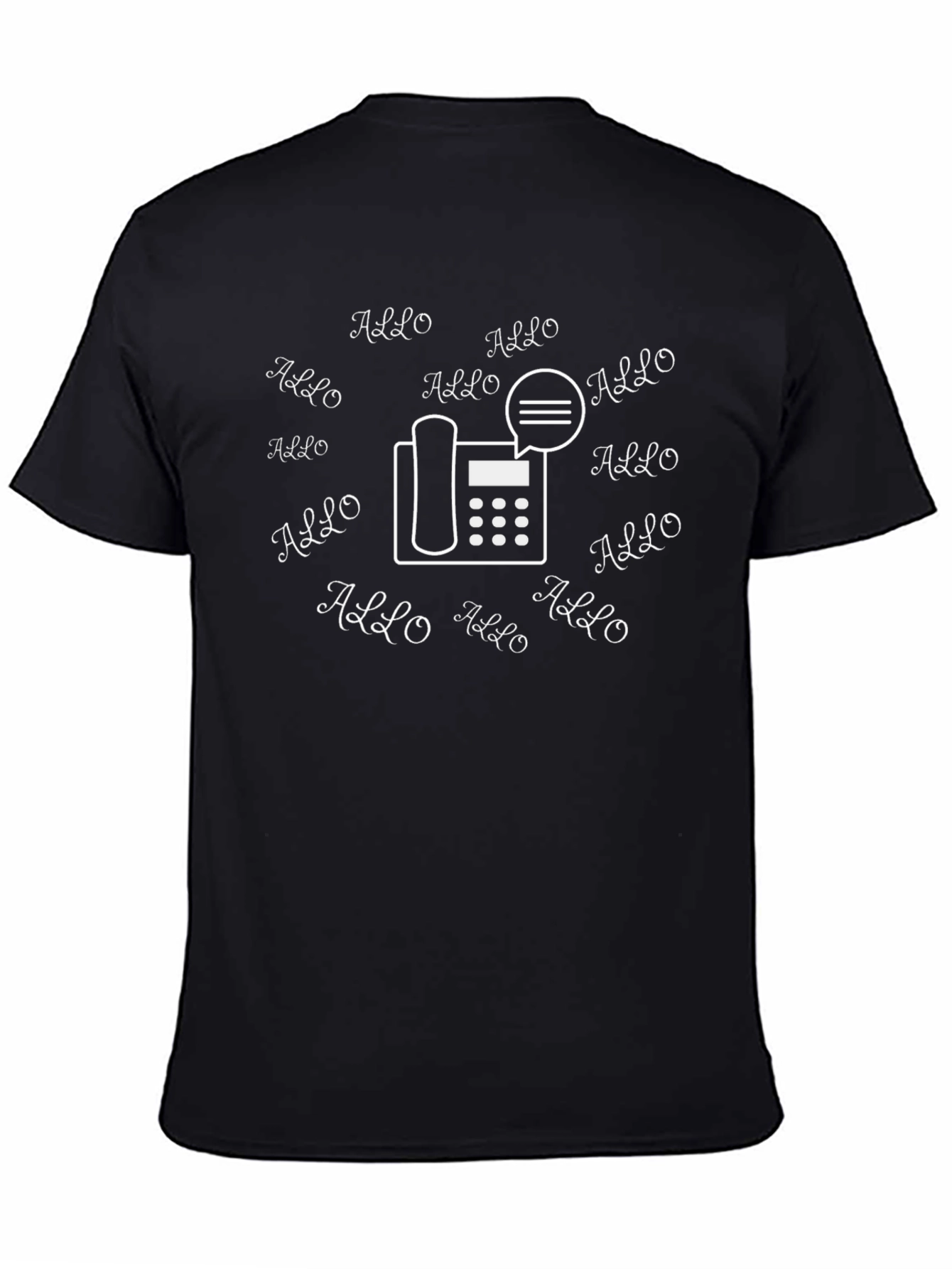 Allo Telephone T-Shirt - Unique Graphic Tee