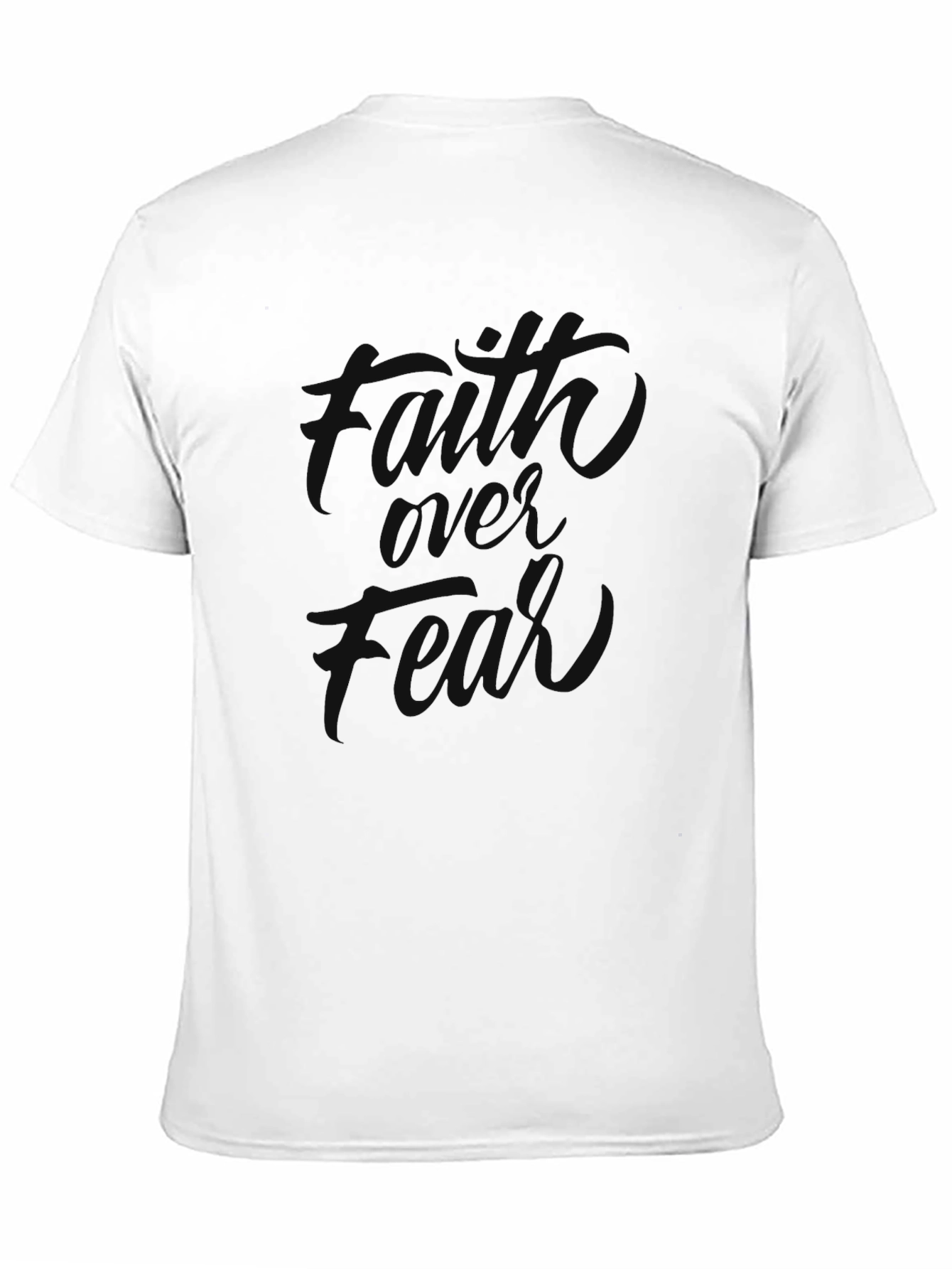Faith Over Fear Graphic Black Tee