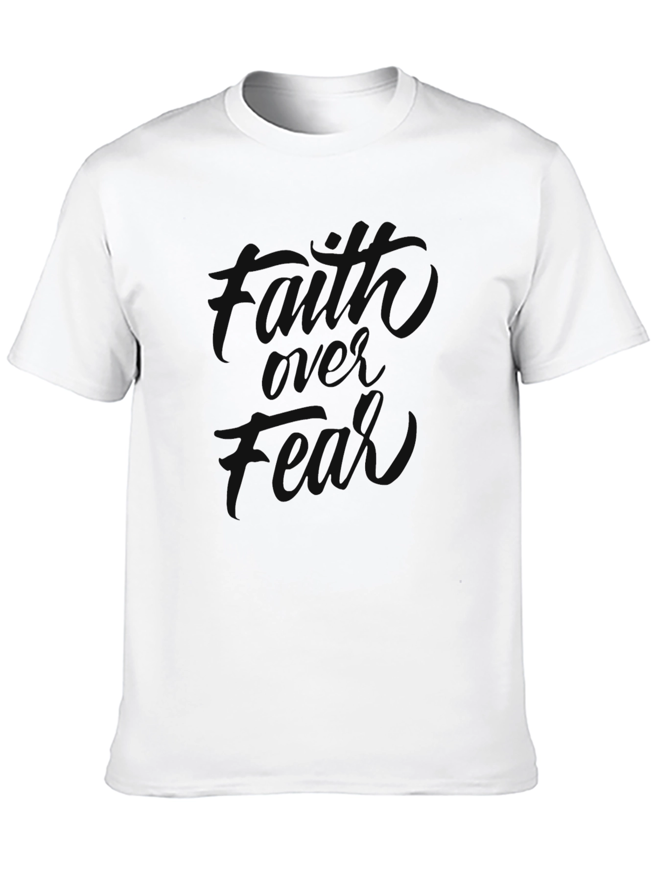 Faith Over Fear Graphic Black Tee