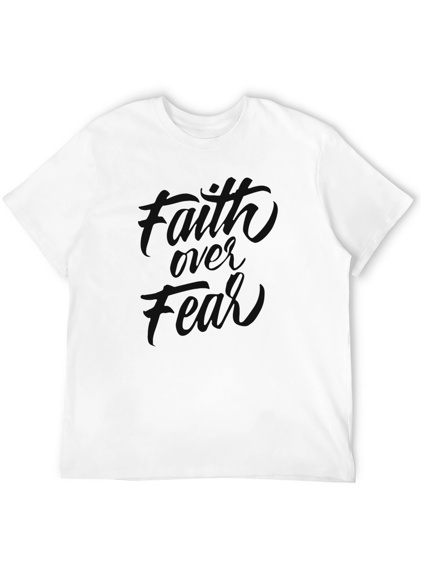 Faith Over Fear Graphic Black Tee