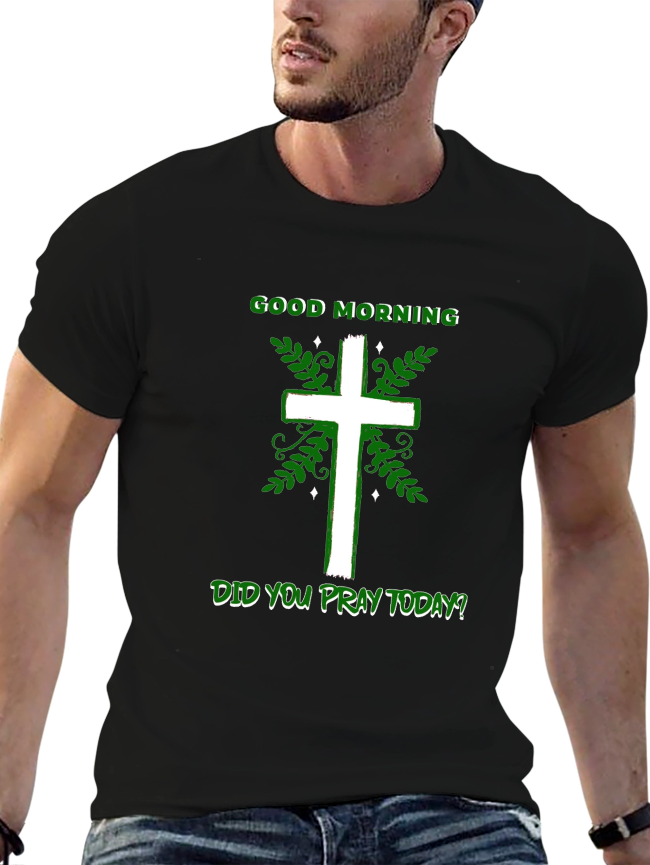 Good Morning Christian Cross T-Shirt