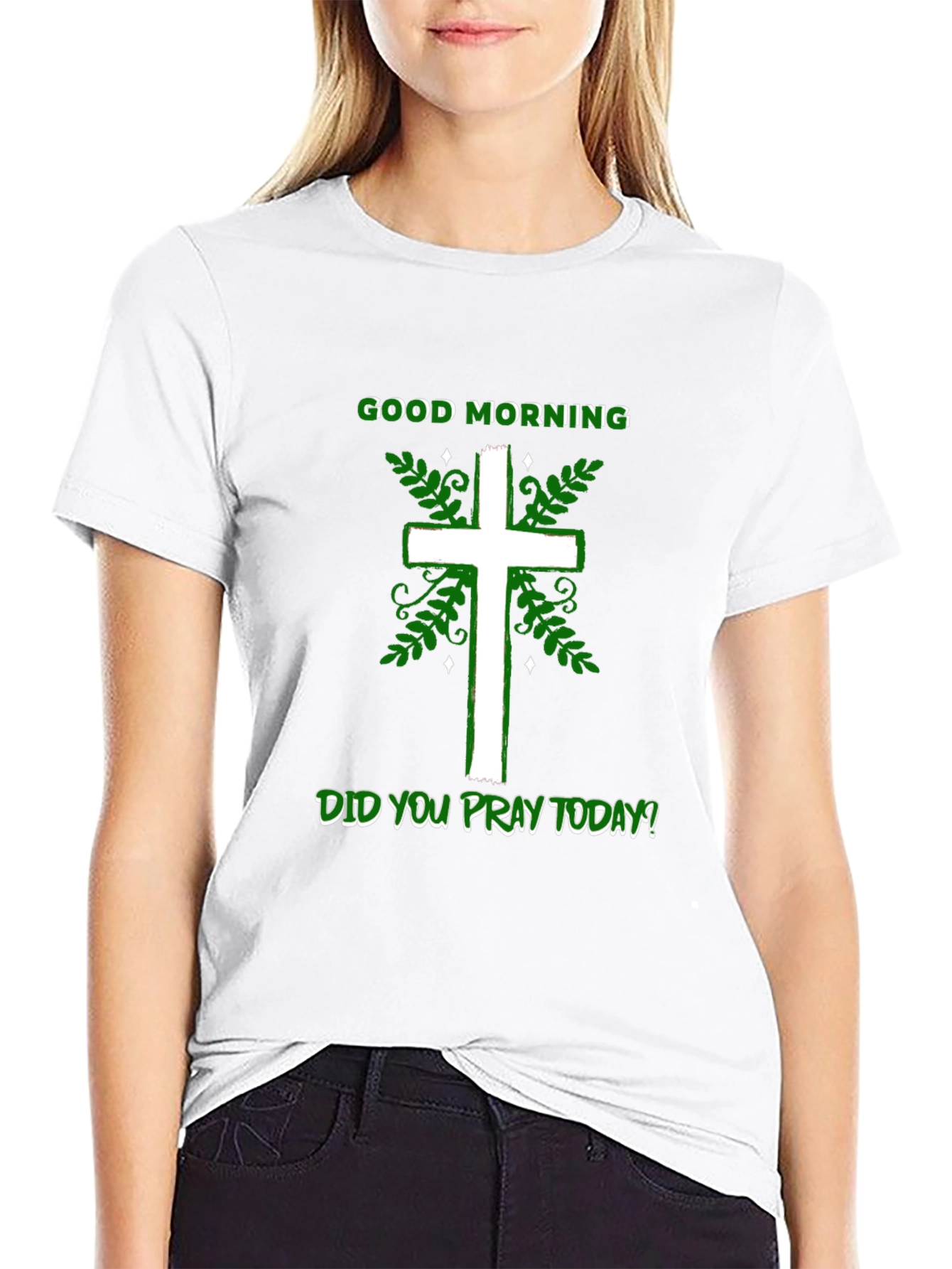 Good Morning Christian Cross T-Shirt
