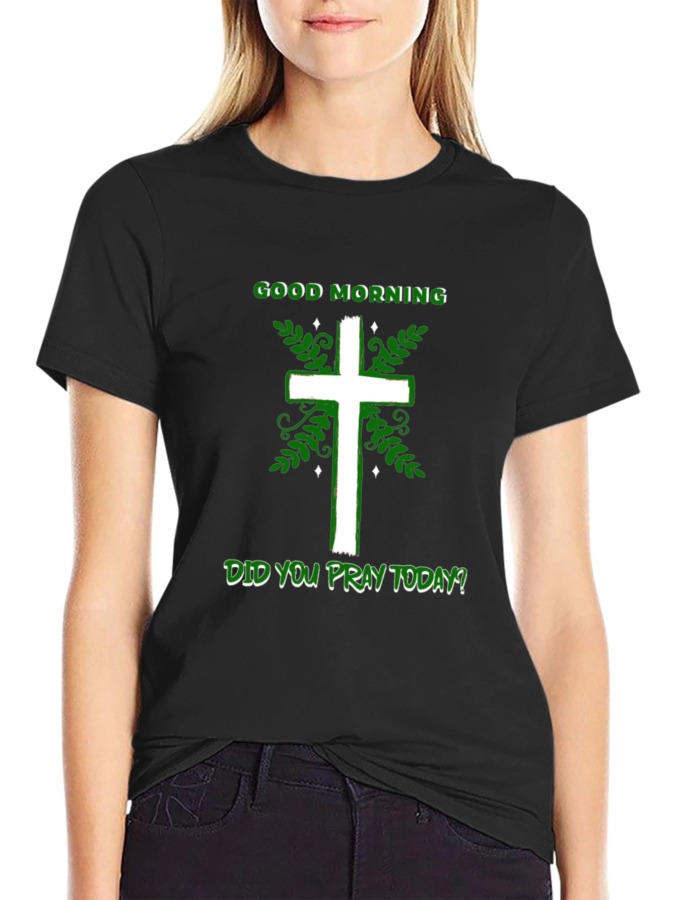 Good Morning Christian Cross T-Shirt