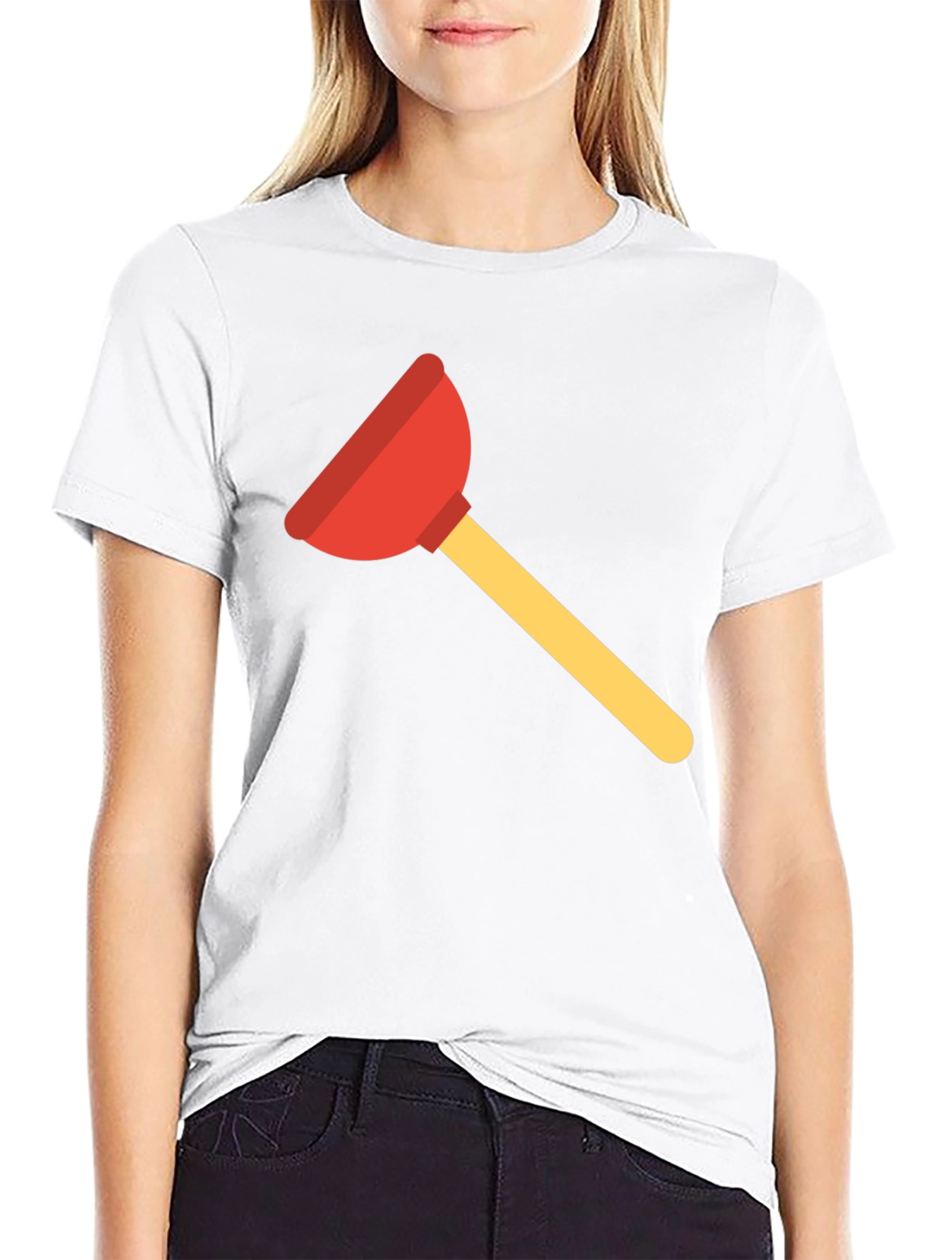 Novelty Plunger Graphic Black T-Shirt