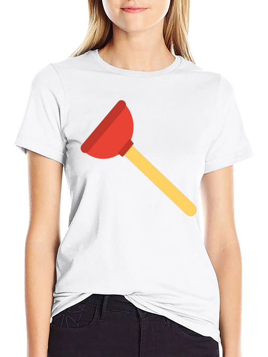 Novelty Plunger Graphic Black T-Shirt