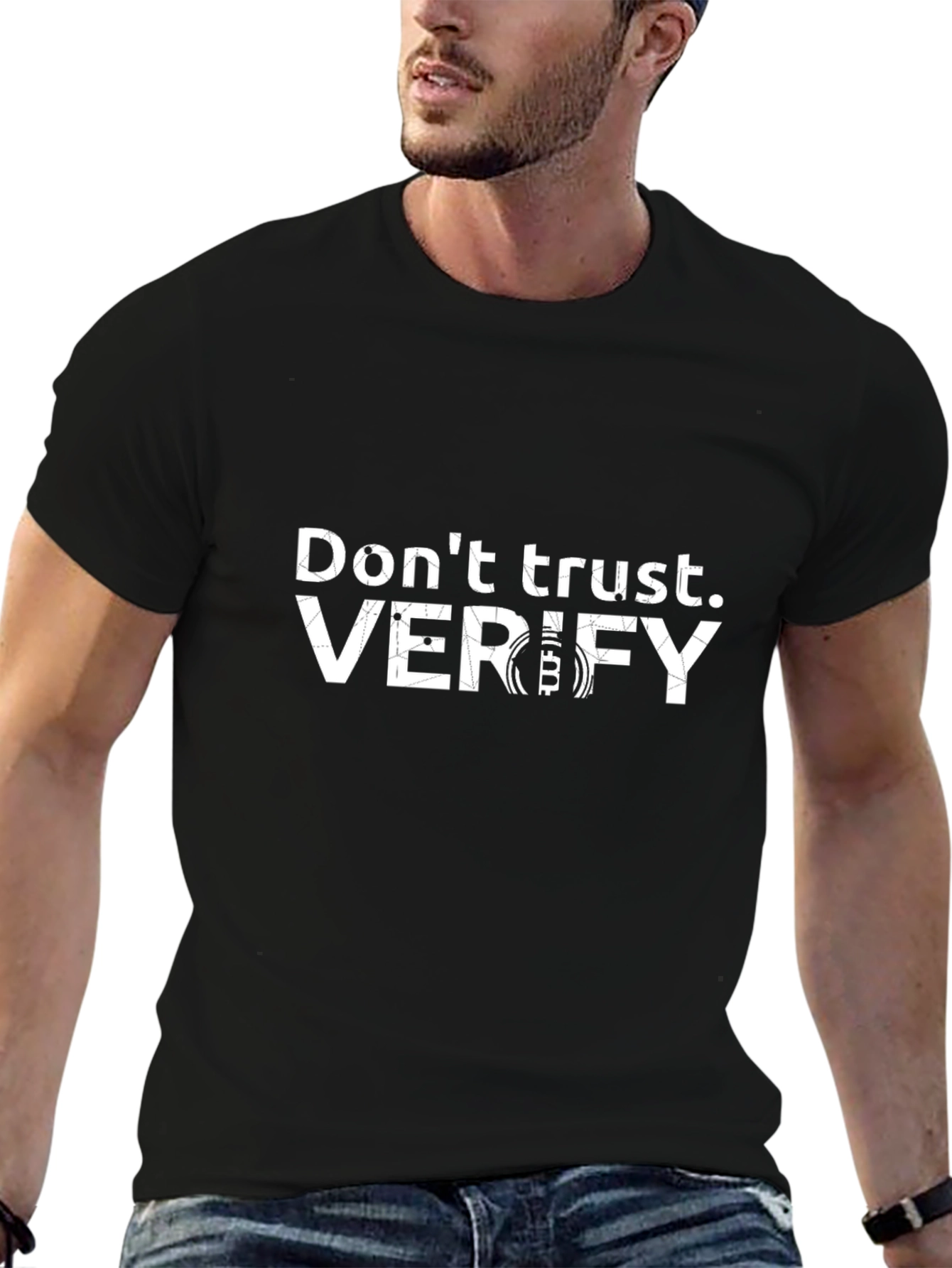 Dont Trust Verify Bitcoin Graphic Tee