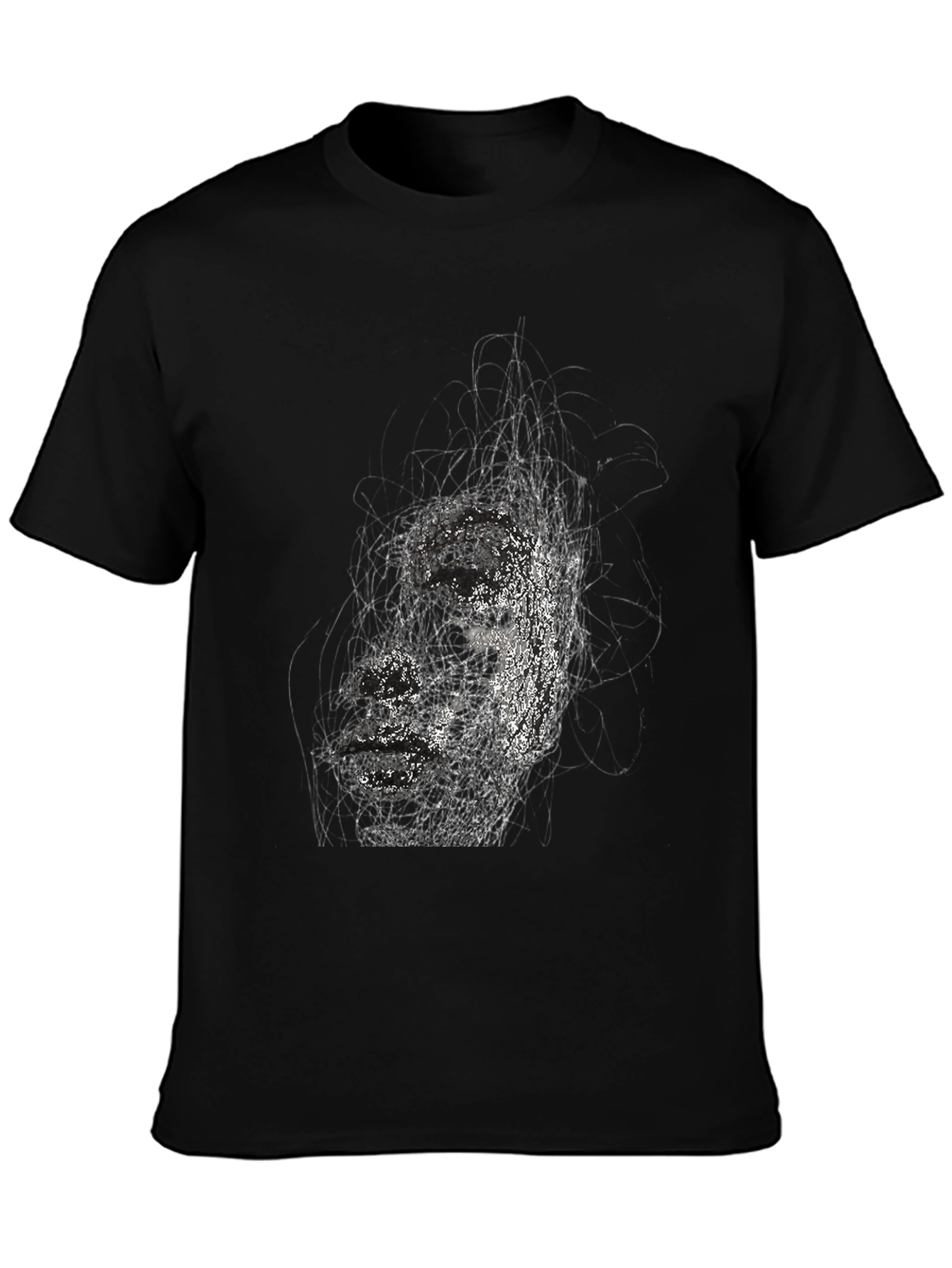 Abstract Black T-Shirt