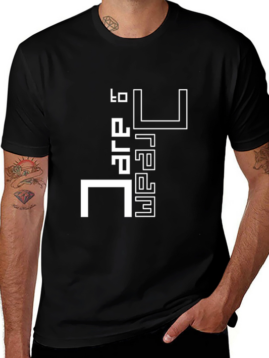 Dare to Dream Graphic Tee - Stylish Black Cotton T-Shirt