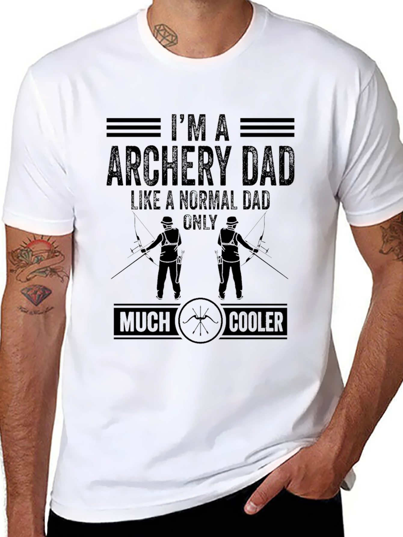 Archery Dad T-Shirt - Cool Fathers Day Gift