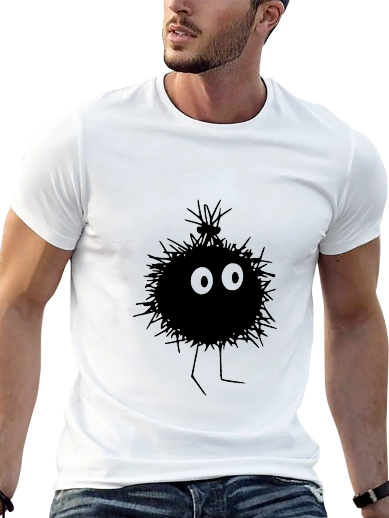 Spirited Away Soot Sprite Mens Black T-Shirt