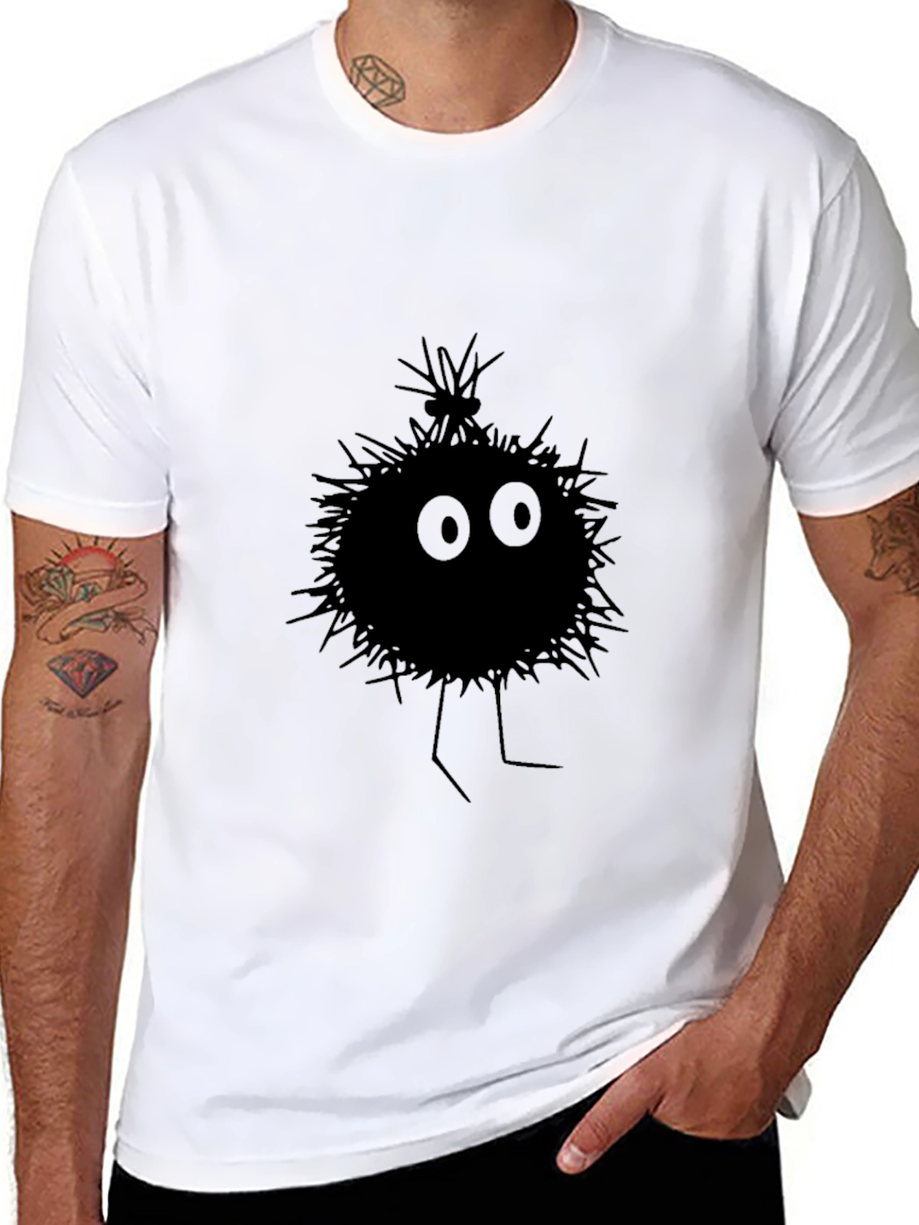 Spirited Away Soot Sprite Mens Black T-Shirt