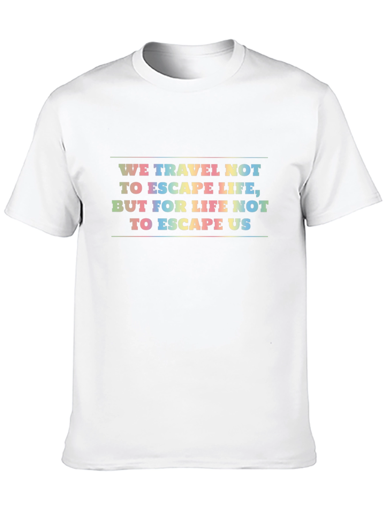 Travel Quote Graphic Black T-Shirt