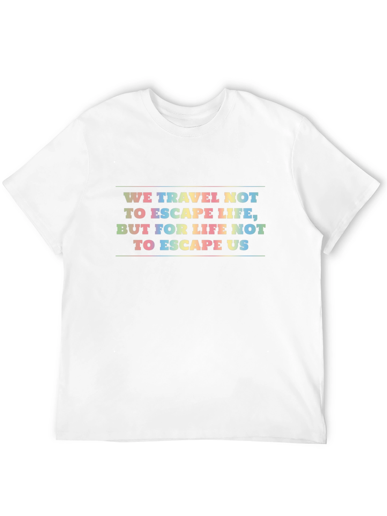 Travel Quote Graphic Black T-Shirt