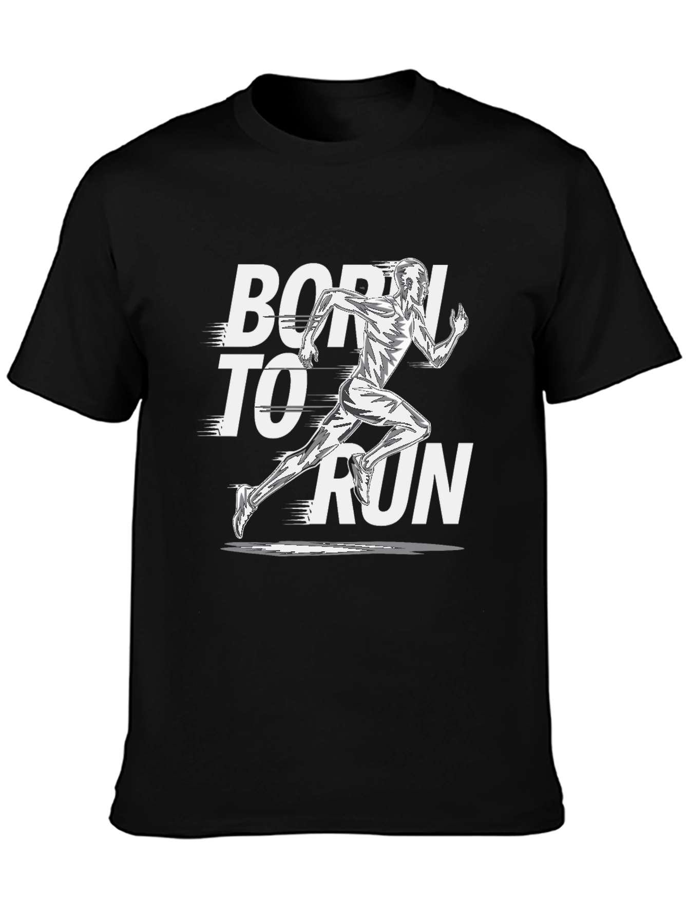 Born to Run Black Graphic Tee