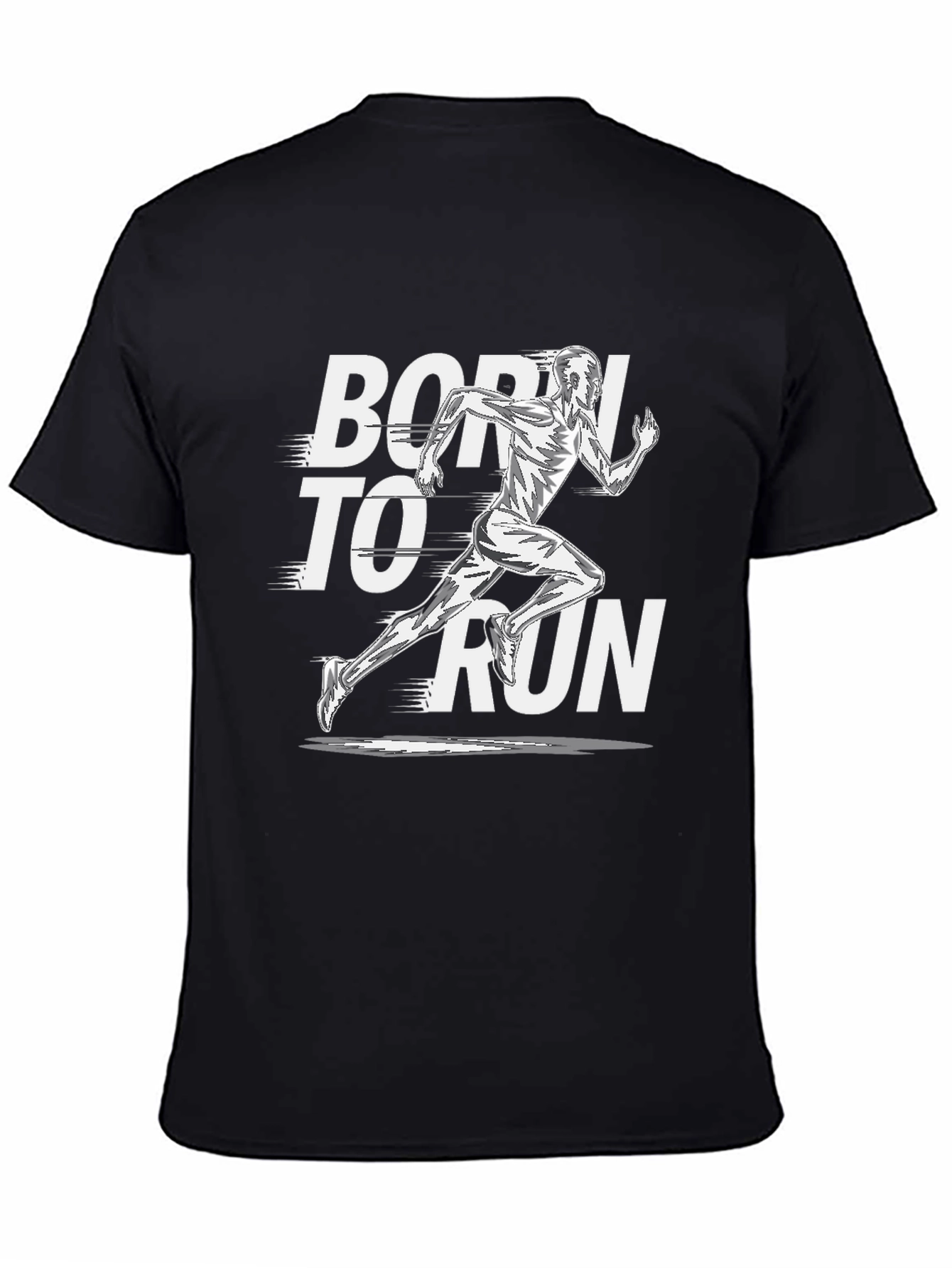 Born to Run Black Graphic Tee