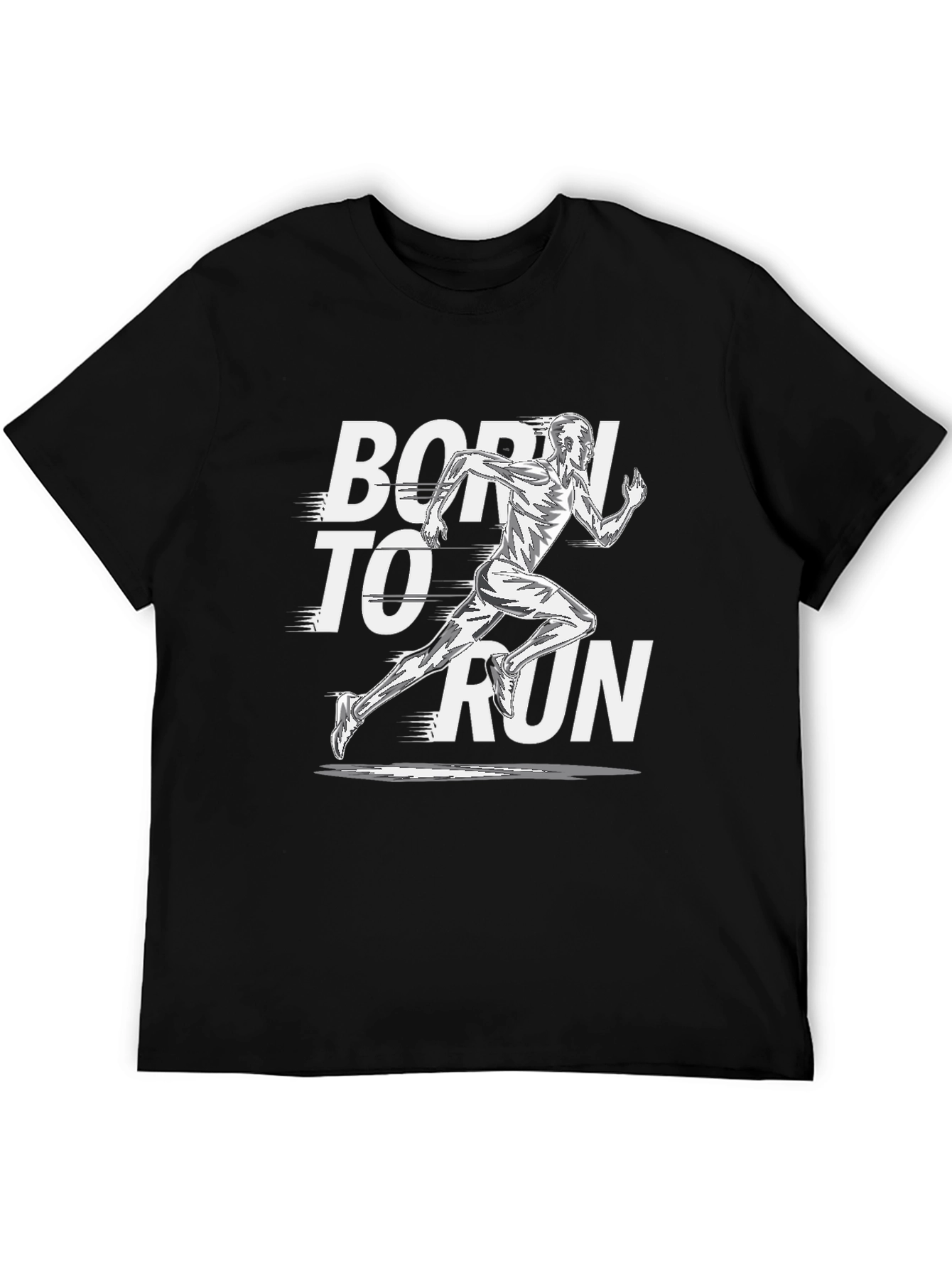 Born to Run Black Graphic Tee