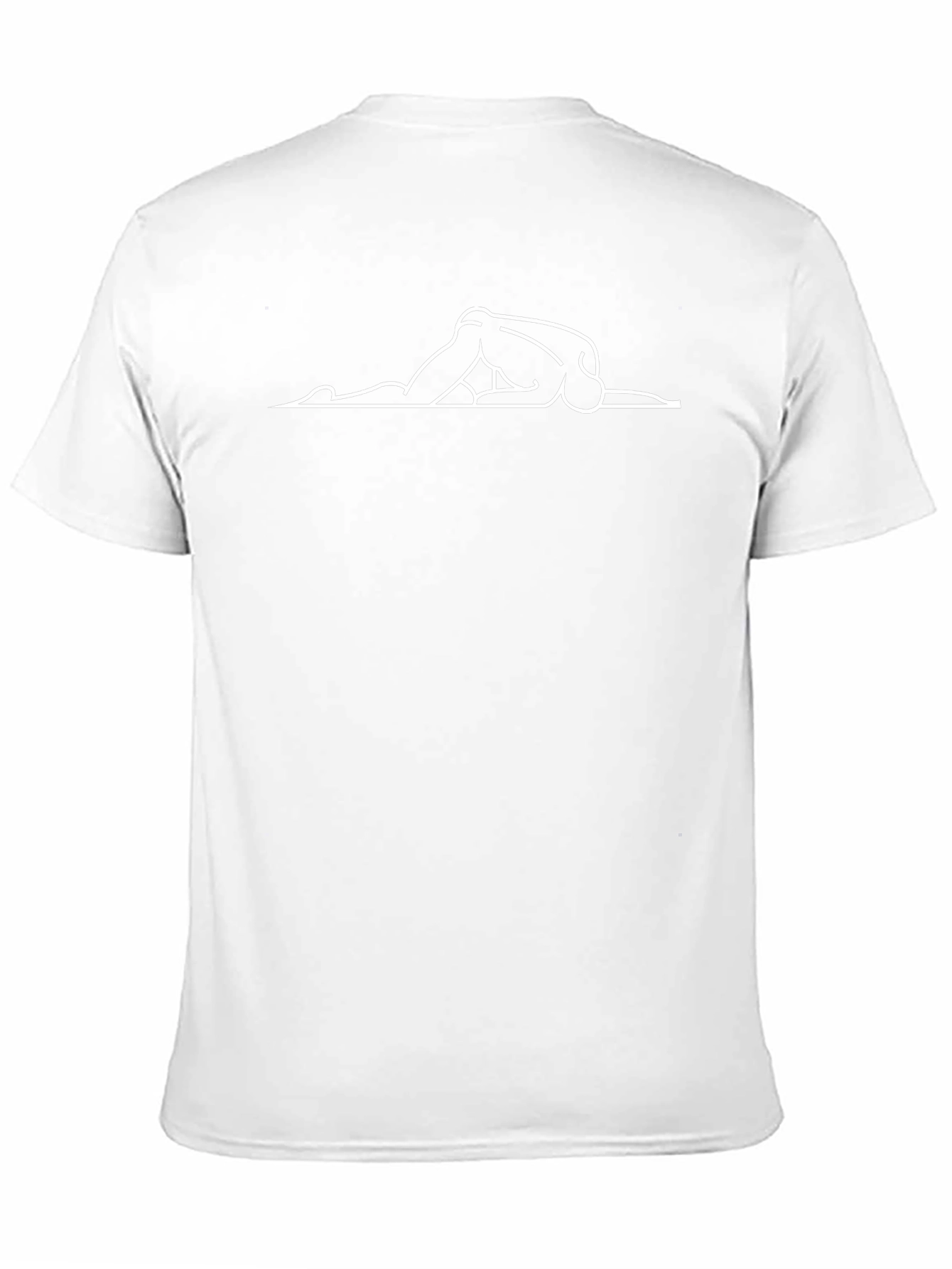 Minimalist Yoga Pose T-Shirt - Black